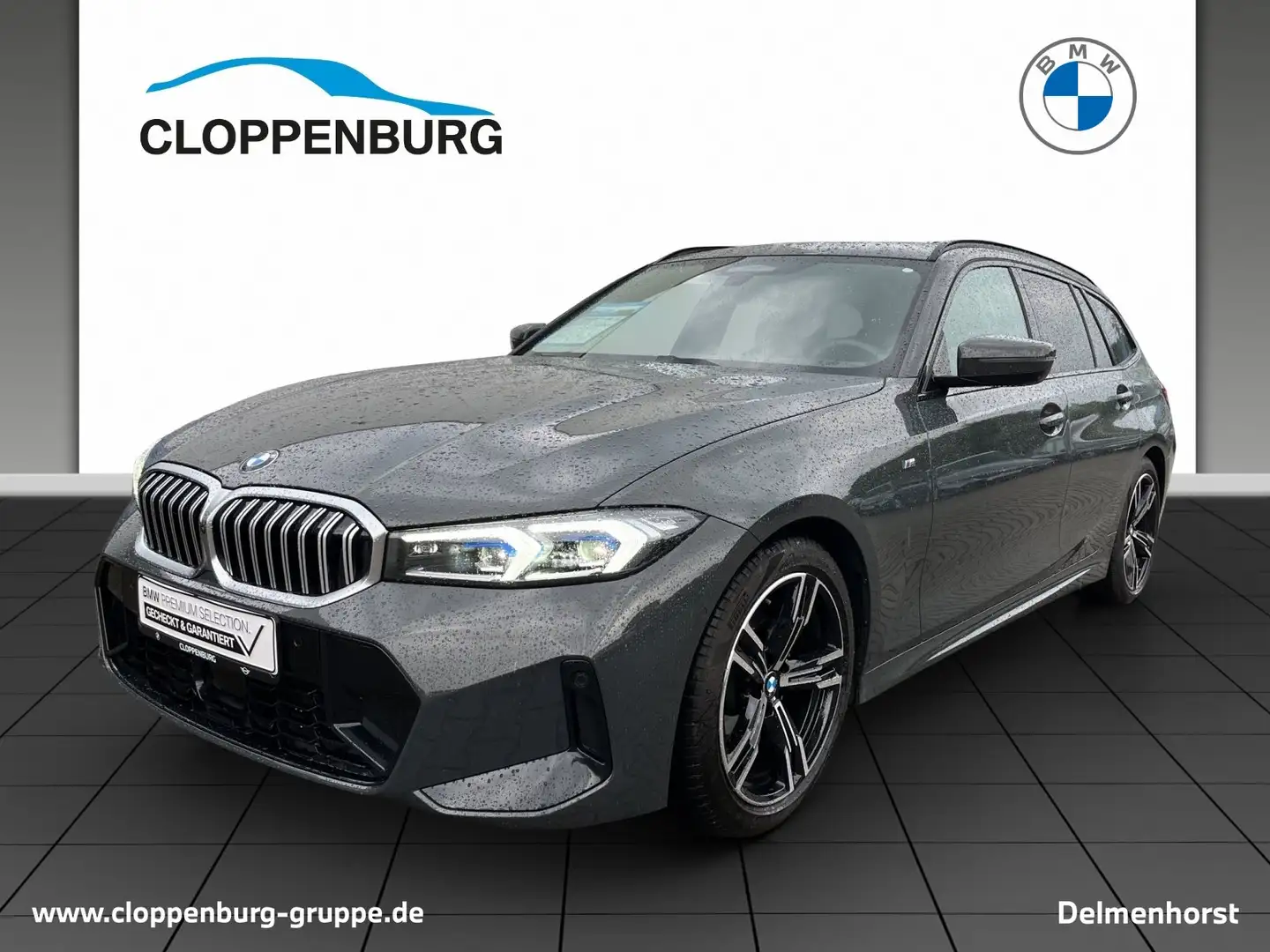 BMW 320 d M Sportpaket Head-Up+AHK+StHz+Navi+360°+BT Gris - 1
