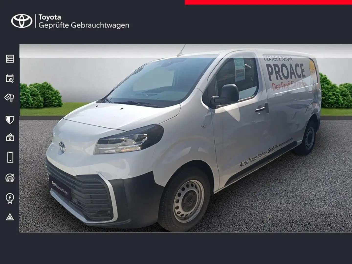 Toyota Proace 2,0-l-D-4D L1 Meister +  Hecktür verglast Weiß - 1