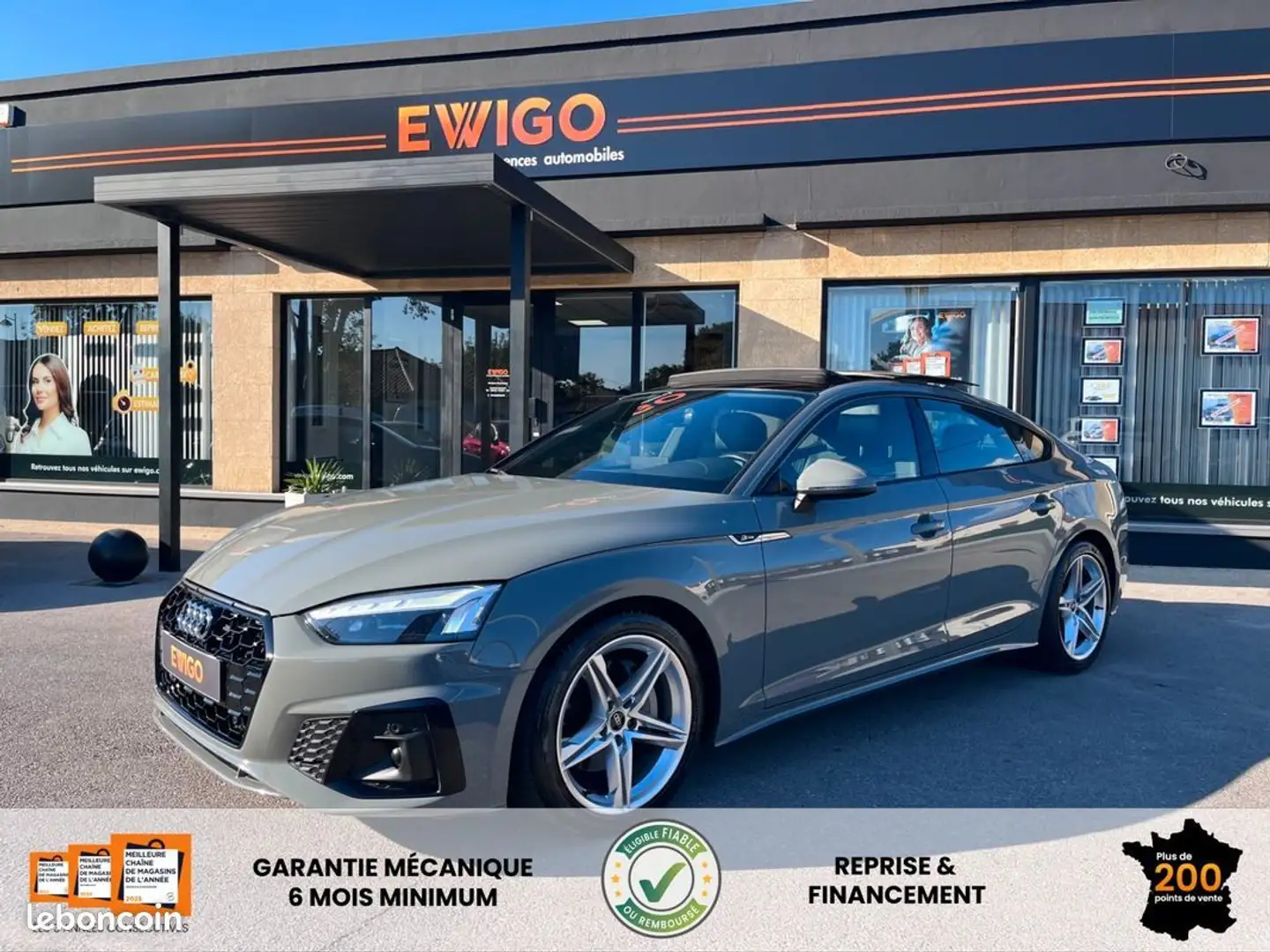 Audi A5 2.0 40 tdi 204ch s line s-tronic bva Grau - 1