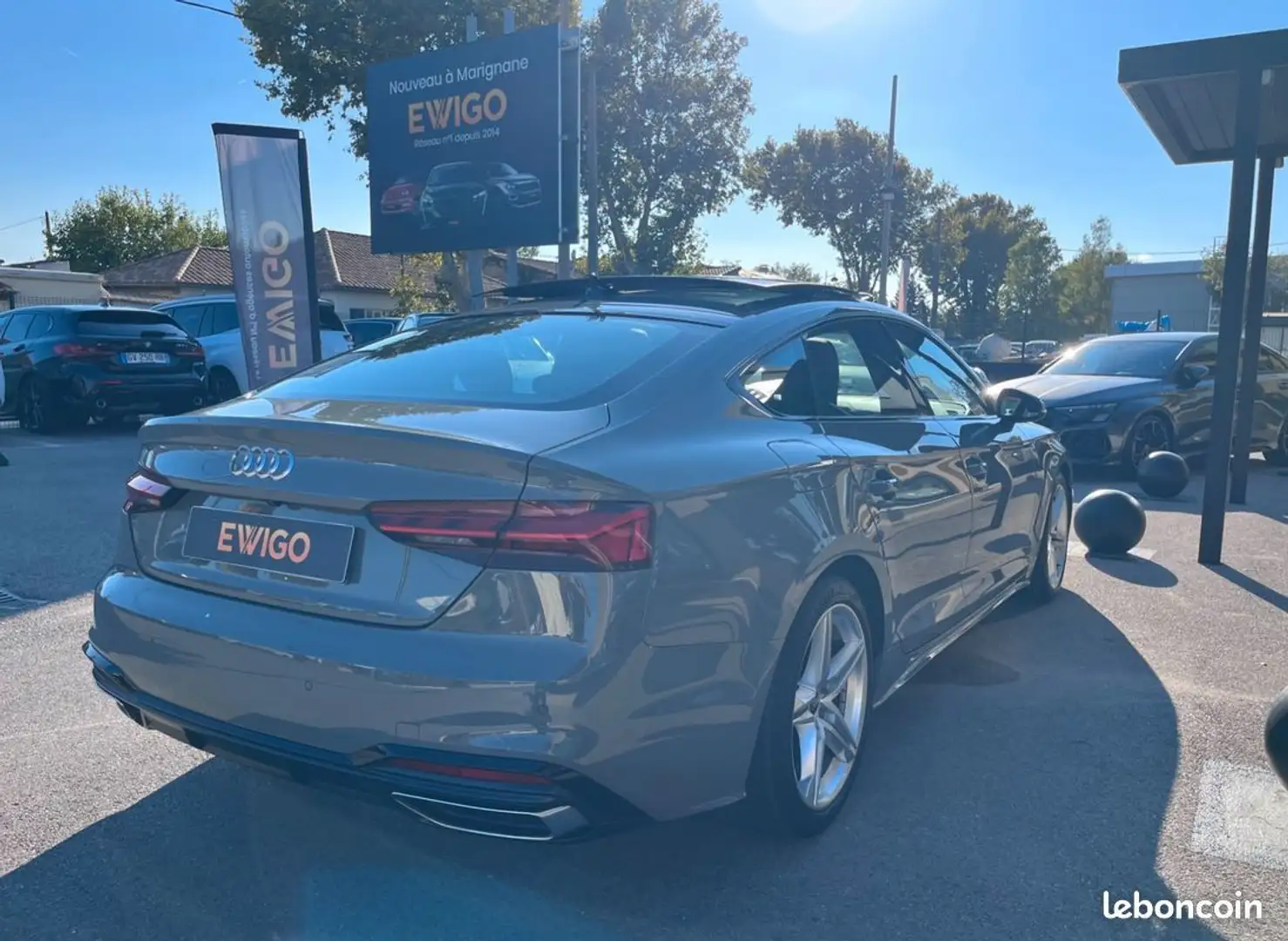 Audi A5 2.0 40 tdi 204ch s line s-tronic bva Grau - 2