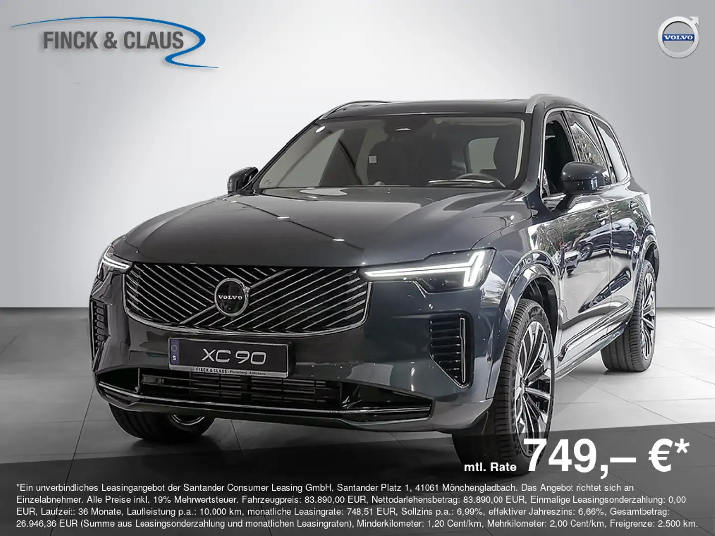Volvo XC90 T8 Ultra Bright GEWERBEANGEBOT Bleu - 1