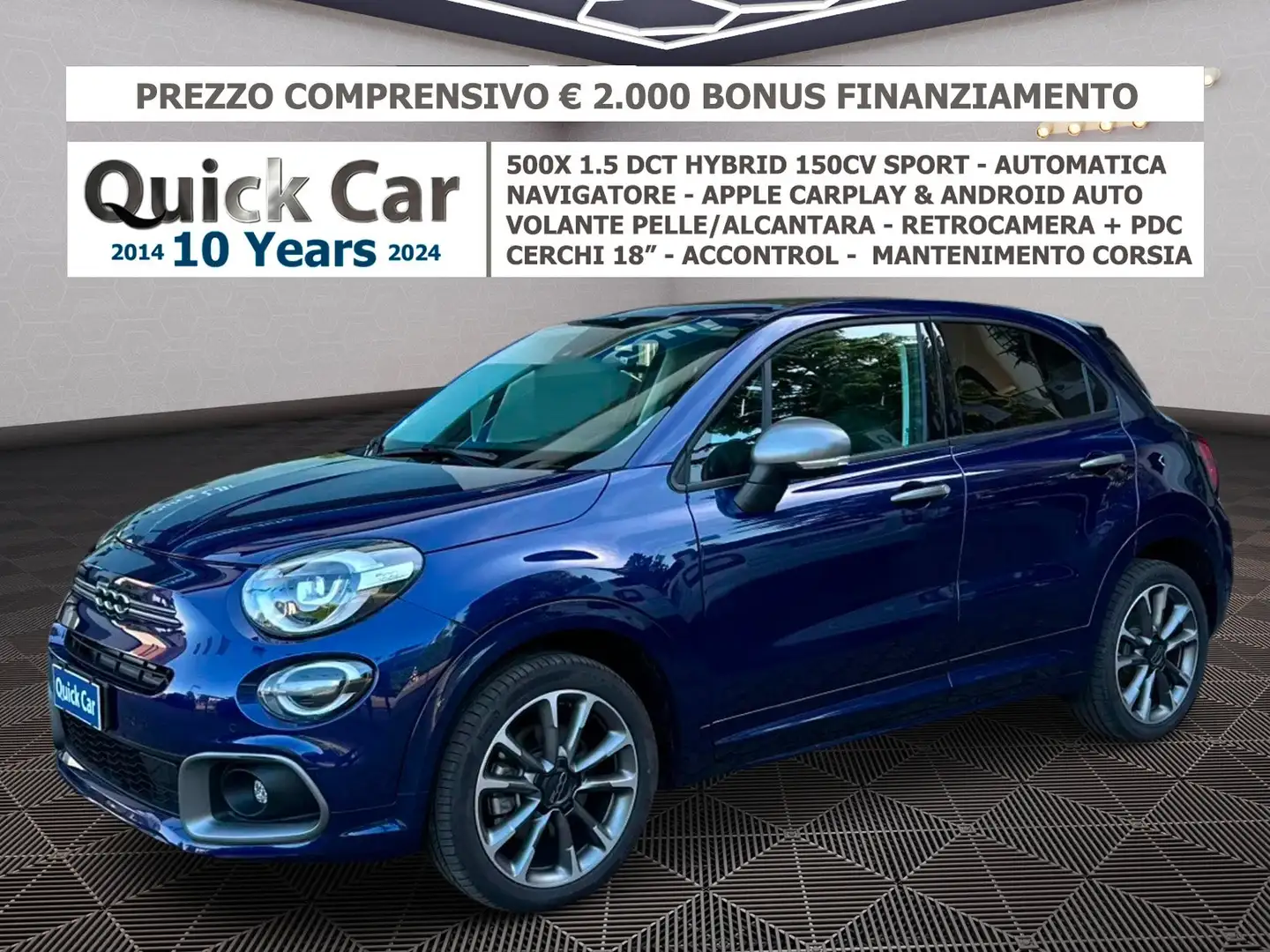 Fiat 500X 1.5 Sport 130CV *PROMO COMPLETA NELLA DESCRIZIONE Blu/Azzurro - 1
