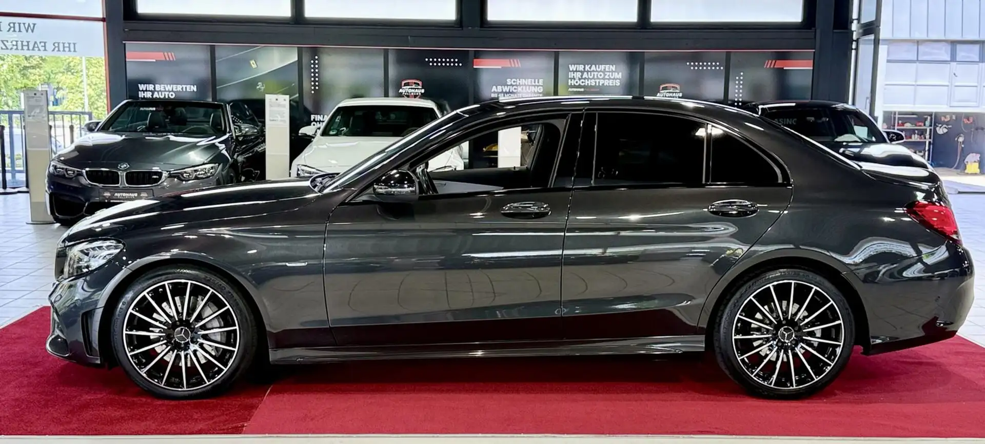 Mercedes-Benz C 300 d +AMG LINE+NIGHT PAKET+KEYLESS GO+ Gris - 2