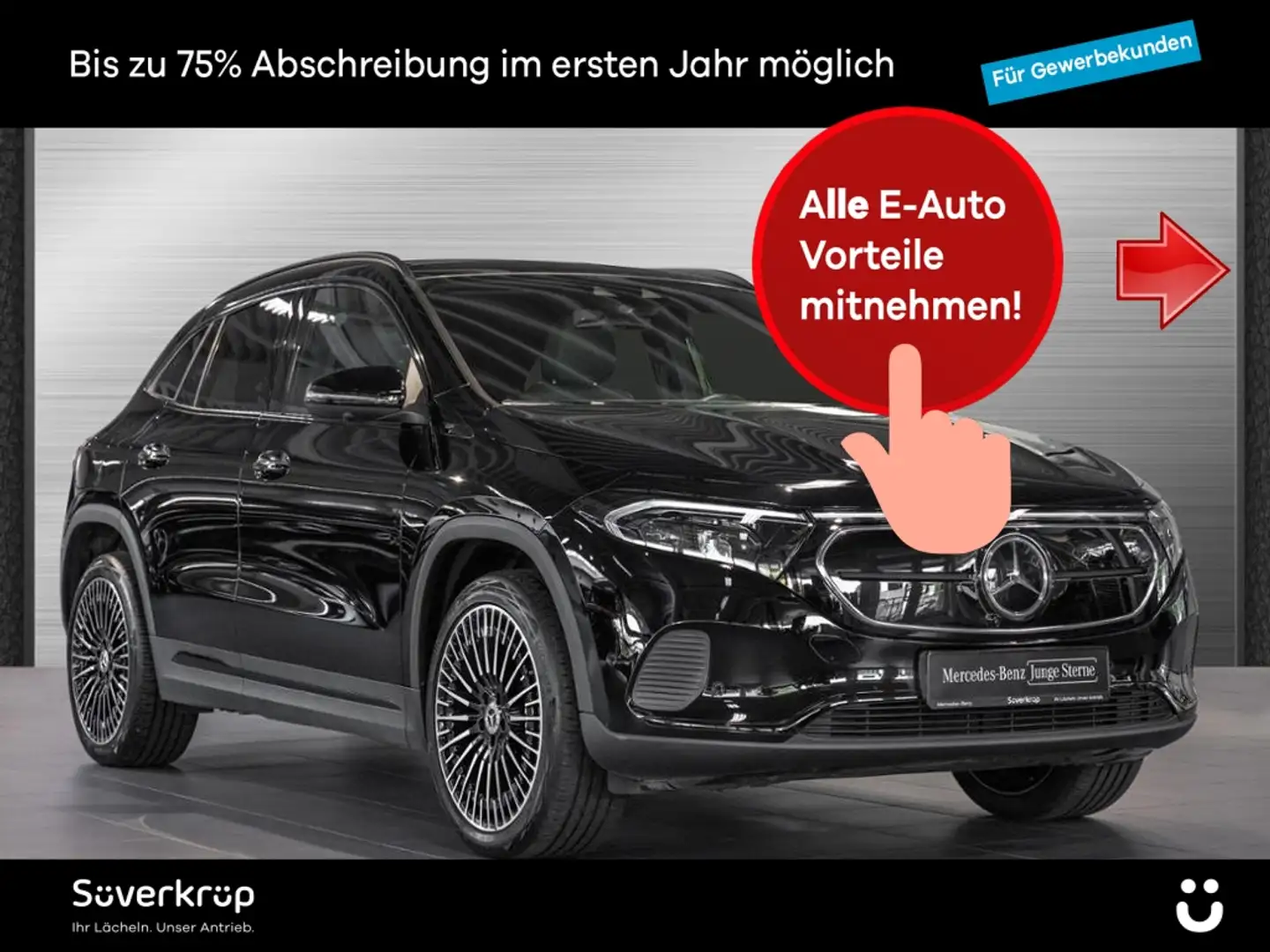 Mercedes-Benz EQA 250 BURM NIGHT PREMIUM MEMO 360 DISTR KAMERA Schwarz - 1