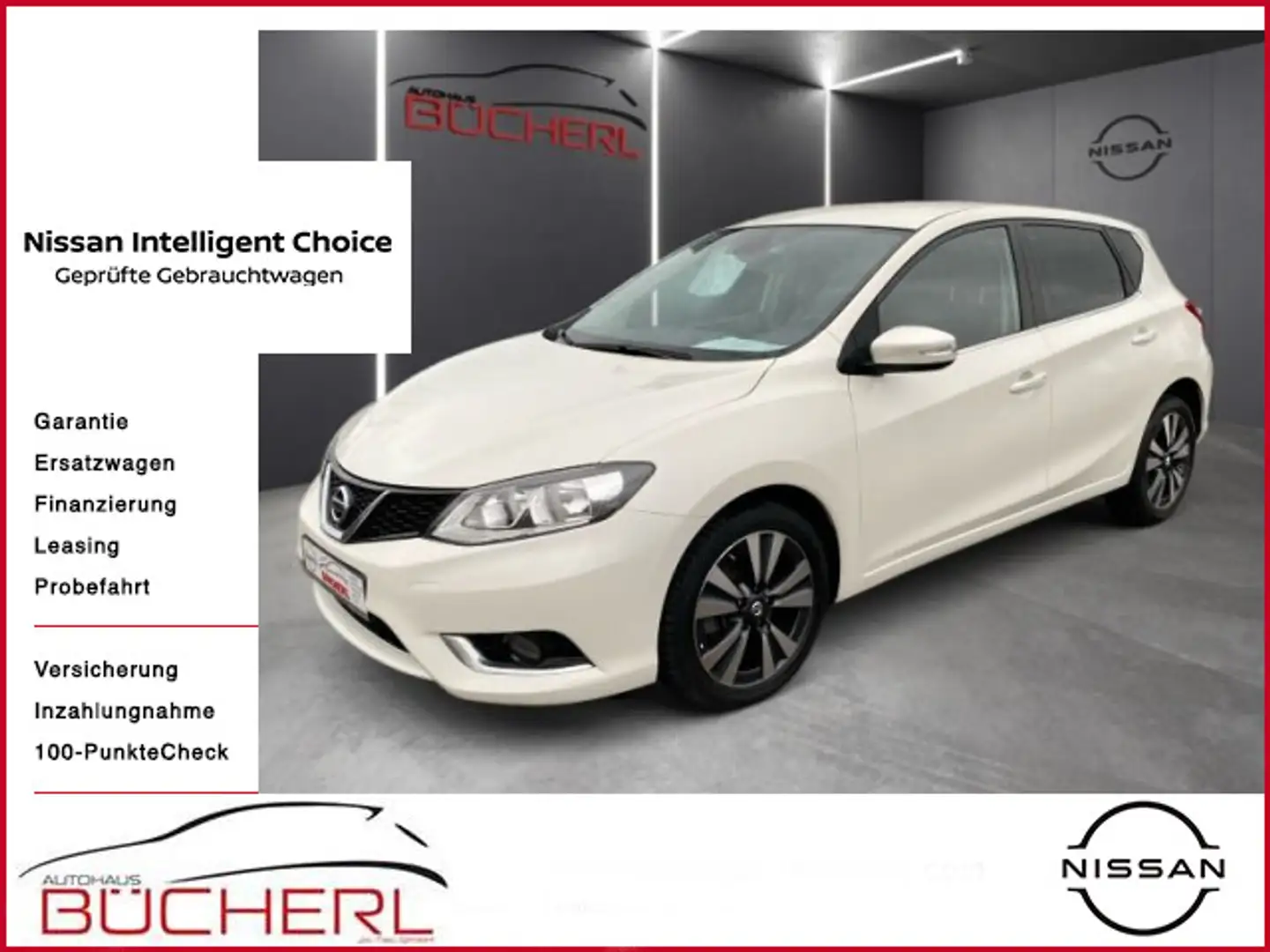 Nissan Pulsar N-Connecta Navi, Kamera Automatic Weiß - 1