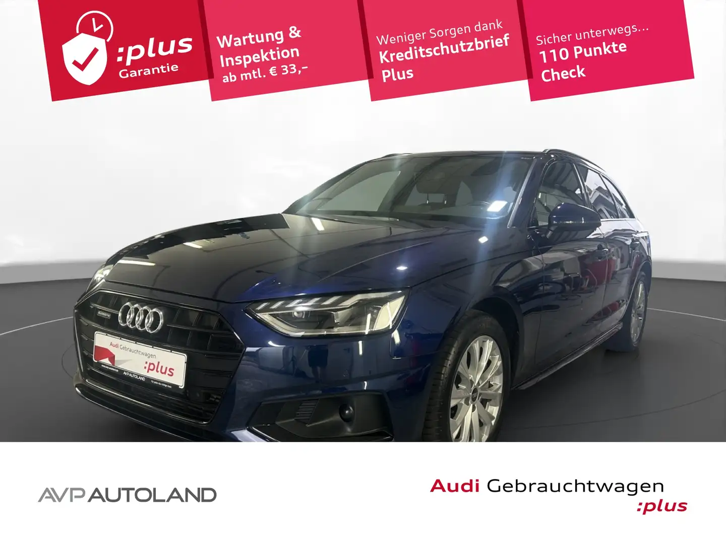 Audi A4 Avant 45 TFSI quattro S tronic advanced Blau - 1