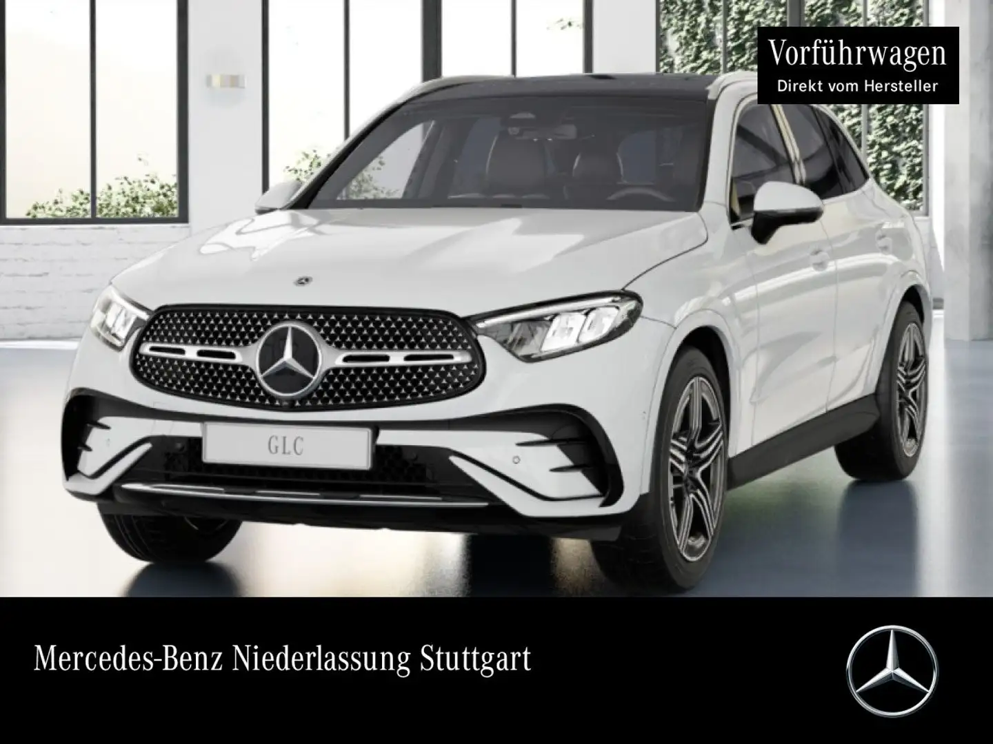 Mercedes-Benz GLC 220 d 4M AMG+PANO+360+AHK+LED+TOTW+KEYLESS+9G Weiß - 1