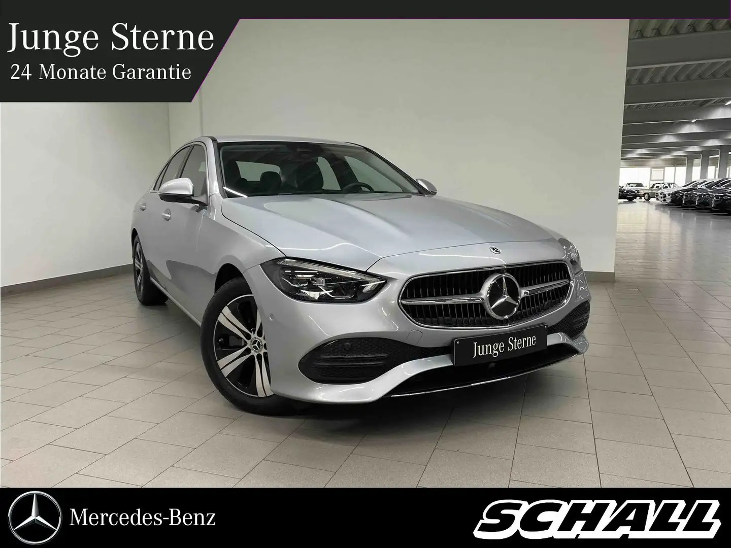 Mercedes-Benz C 200 AVANTGARDE LED+360°+PREM.NAVI+AMBI+SMARTPH Silber - 1