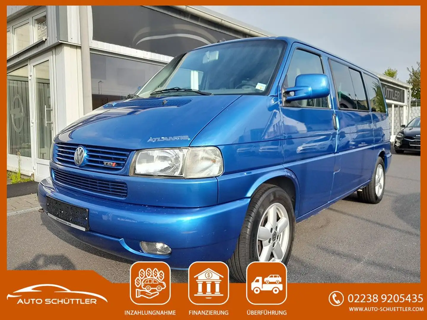 Volkswagen T4 Caravelle 2,5,7Sitzer,Standhzg,Klima,AHK,DPF Blau - 1
