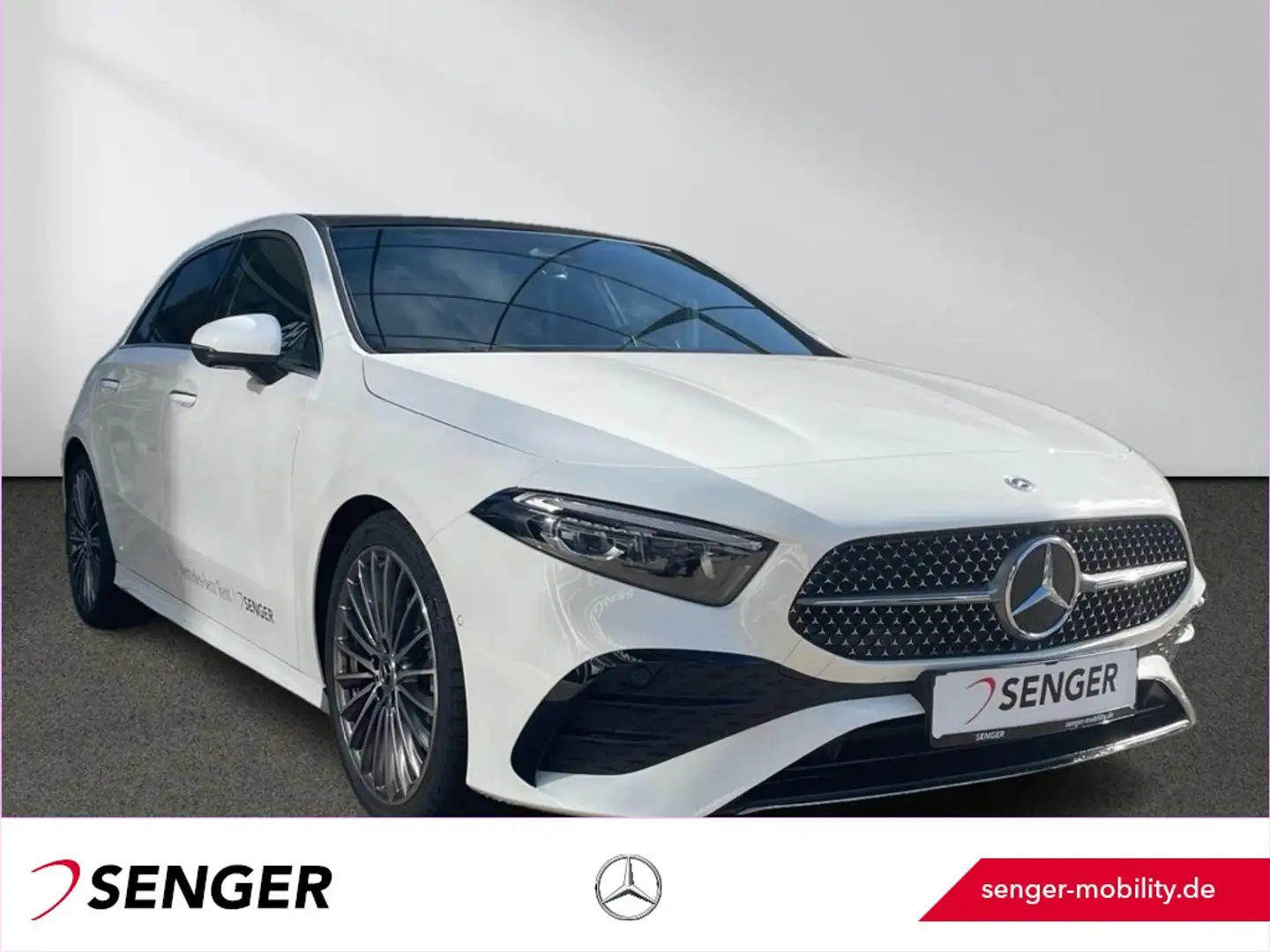 Mercedes-Benz A 200 d AMG Line Panorama Totwinkel 360°Kamera Weiß - 1