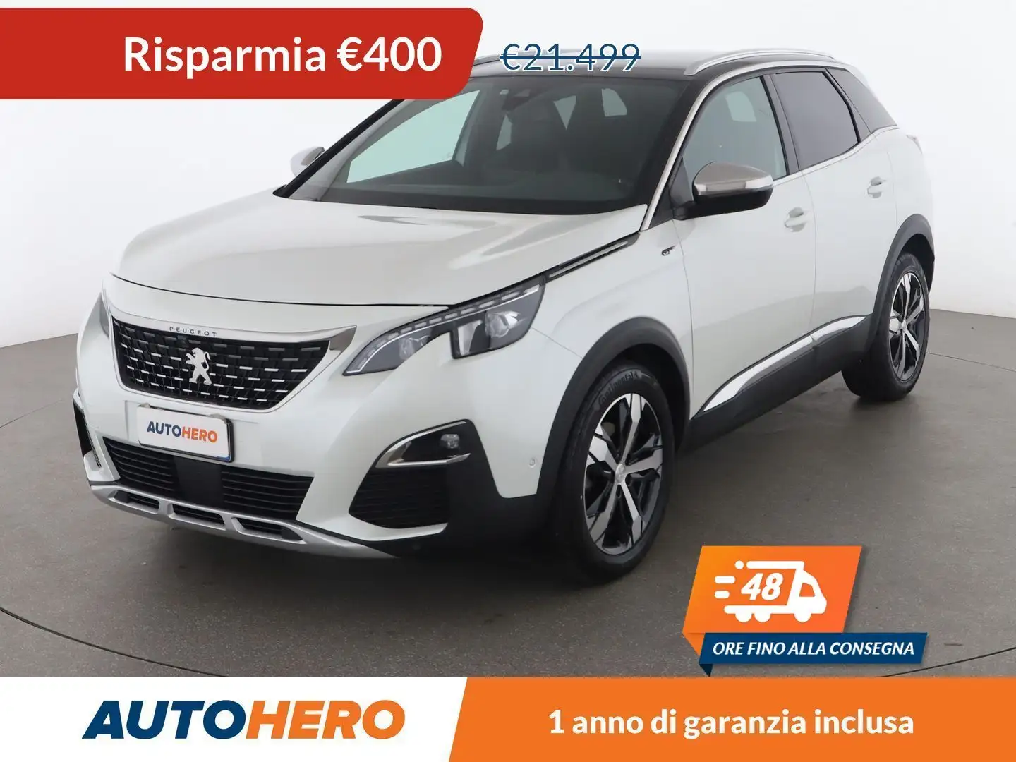 Peugeot 3008 2.0 Blue-HDi GT 180 CV EAT8 Bianco - 1