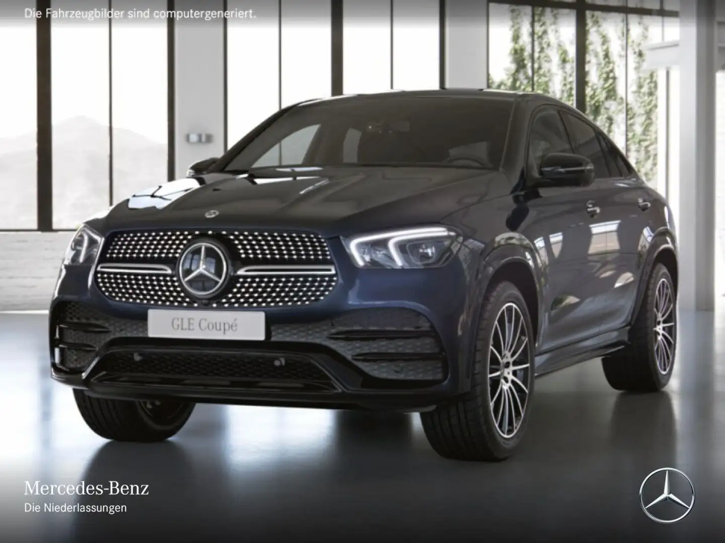 Mercedes-Benz GLE 350 e Coupé 4M AMG+NIGHT+360+MULTIBEAM+21"+9G Blau - 2