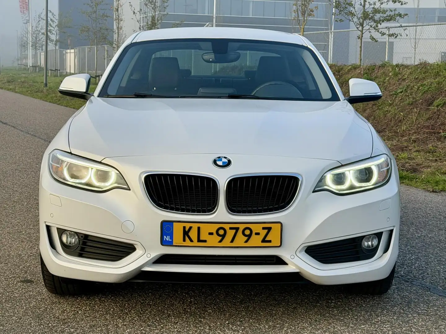 BMW 218 2-serie Coupé 218i Essent | Navi | Leer | Navi GAR Blanc - 2