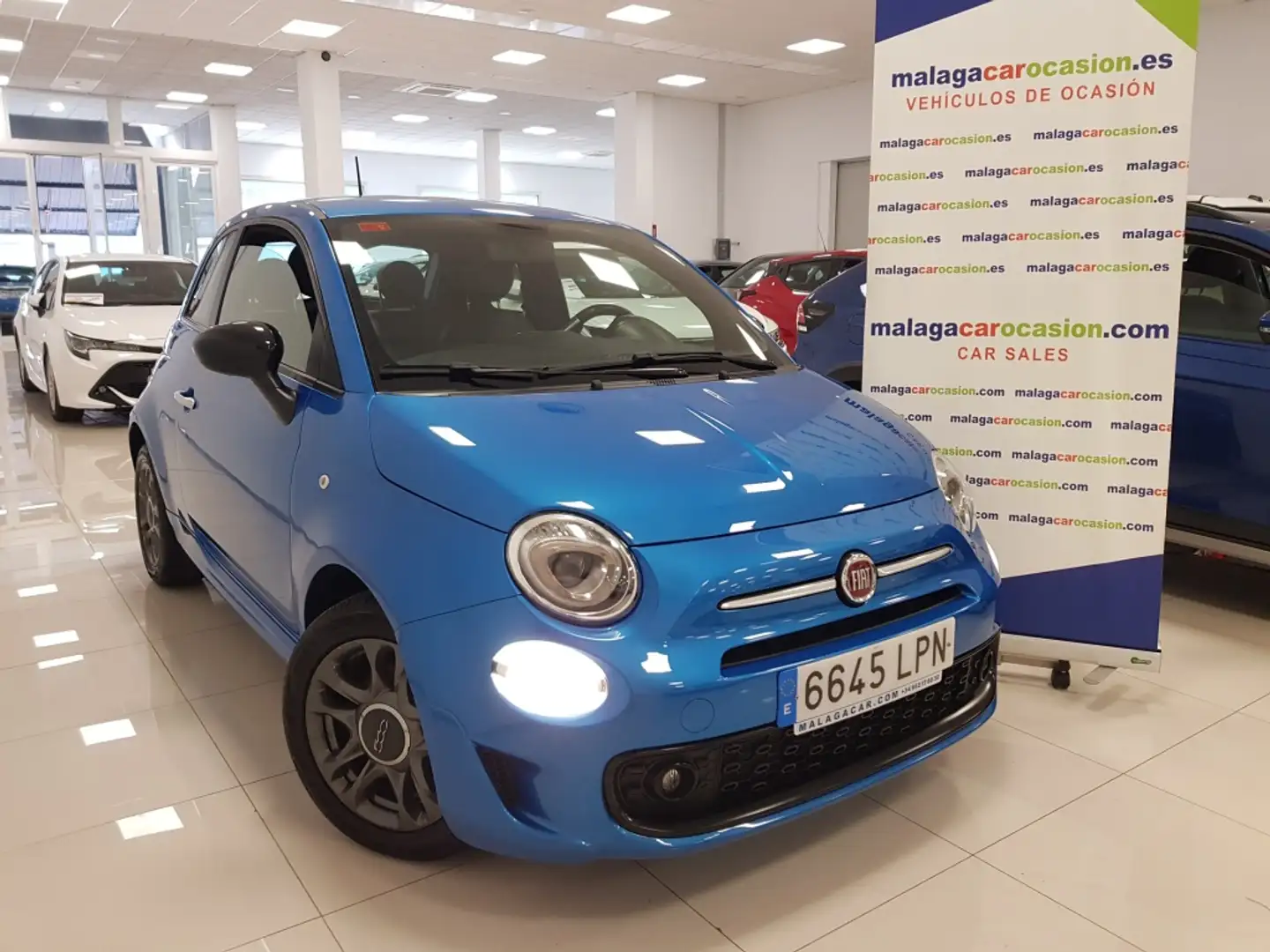 Fiat 500 1.0 Hybrid Connect 52kW Bleu - 1