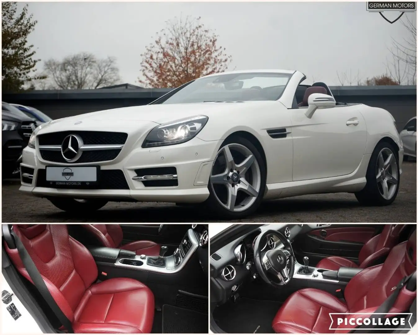 Mercedes-Benz SLK 250 CDI Roadster AMG-LINE|LEDER ROT|HARMAN Blanc - 1
