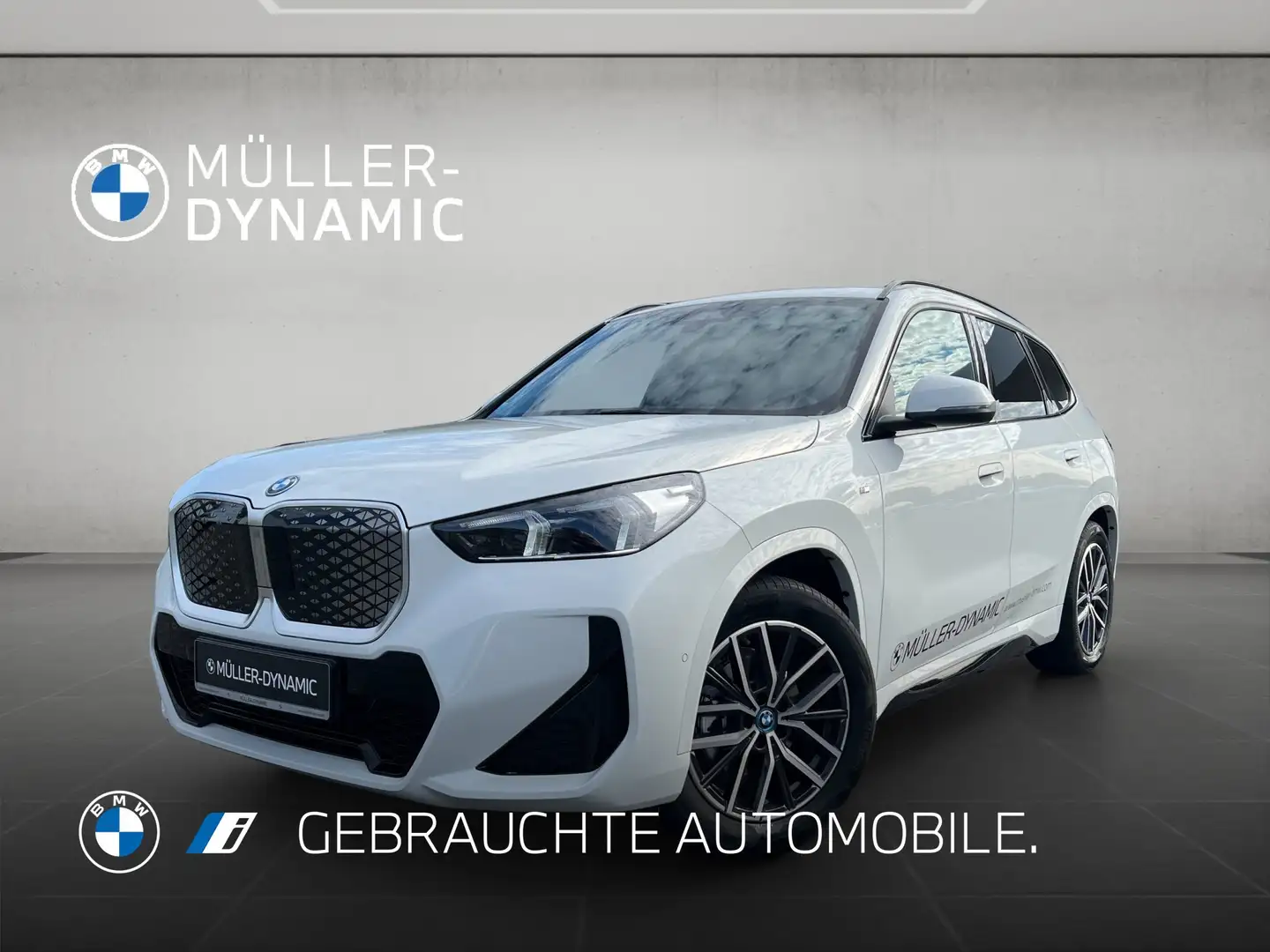 BMW iX1 eDrive20 M SPORT LED AHK RÜCKFAHR KOMFORTZUG SHZ D Blanc - 1