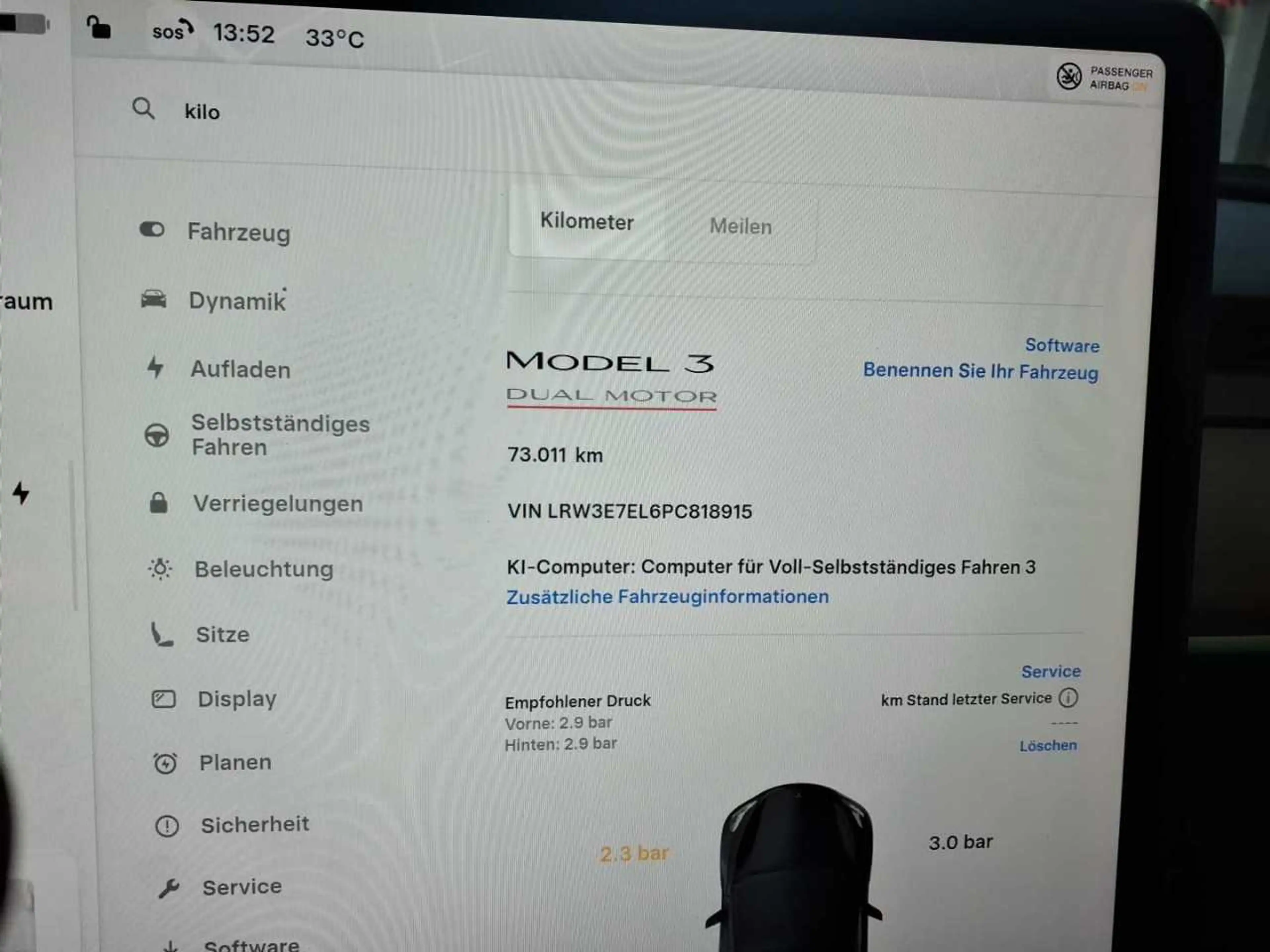 Tesla Model 3 Performance NAVI LEDER SHZ PANO RFK — photo 8