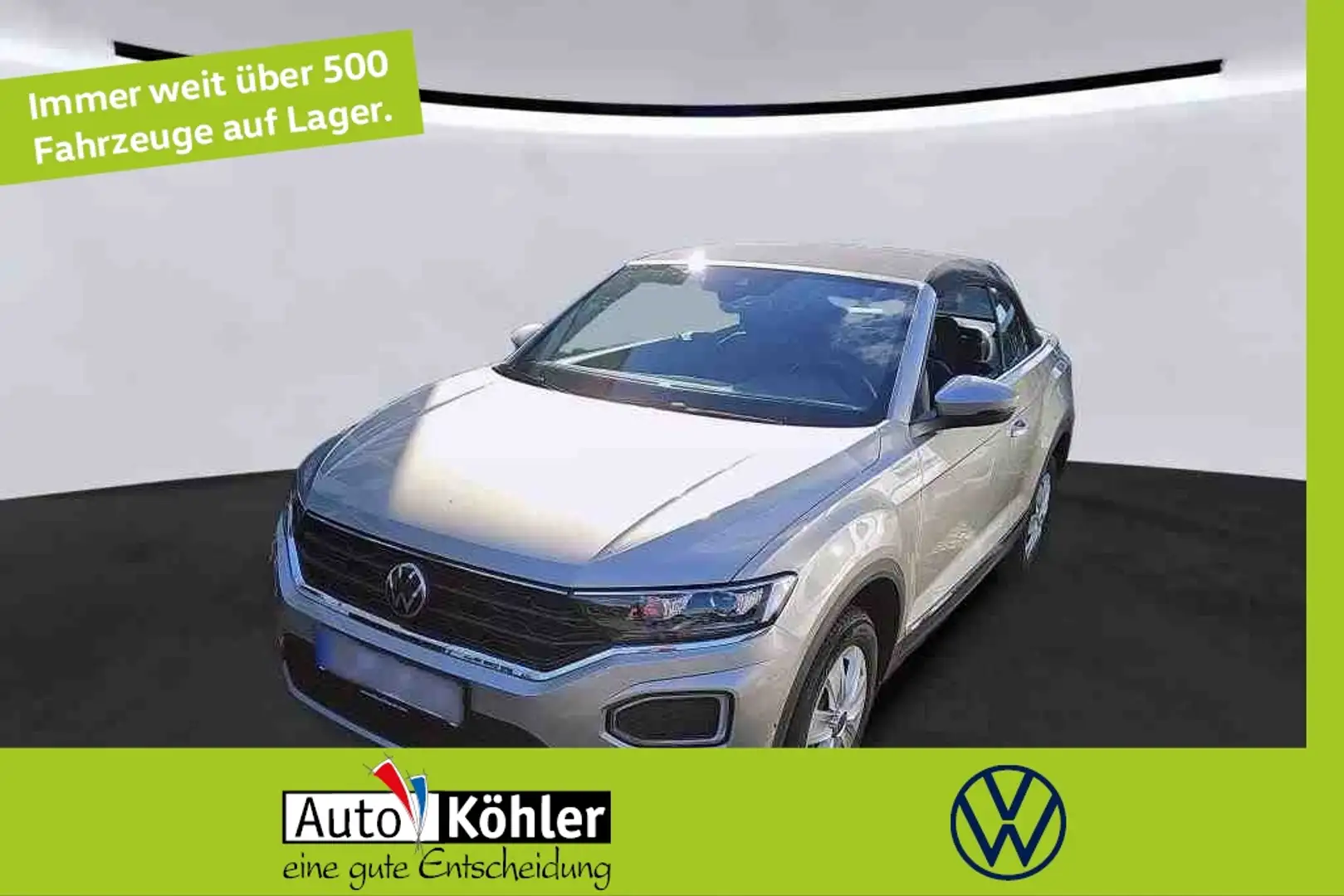 Volkswagen T-Roc Cabriolet Style DSG CarPlay/StHz/Virt/ACC Silber - 1