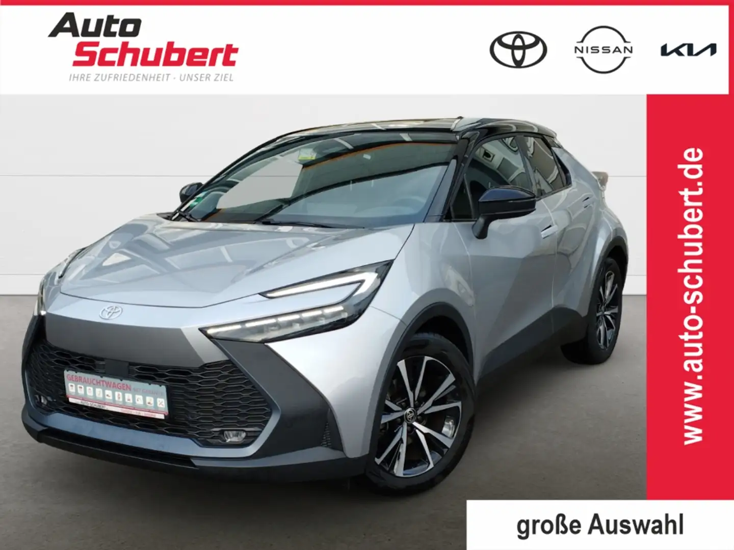 Toyota C-HR Hybrid Team D 1,8 Technik NAVI+LED+El.Heckklappe A Silber - 1