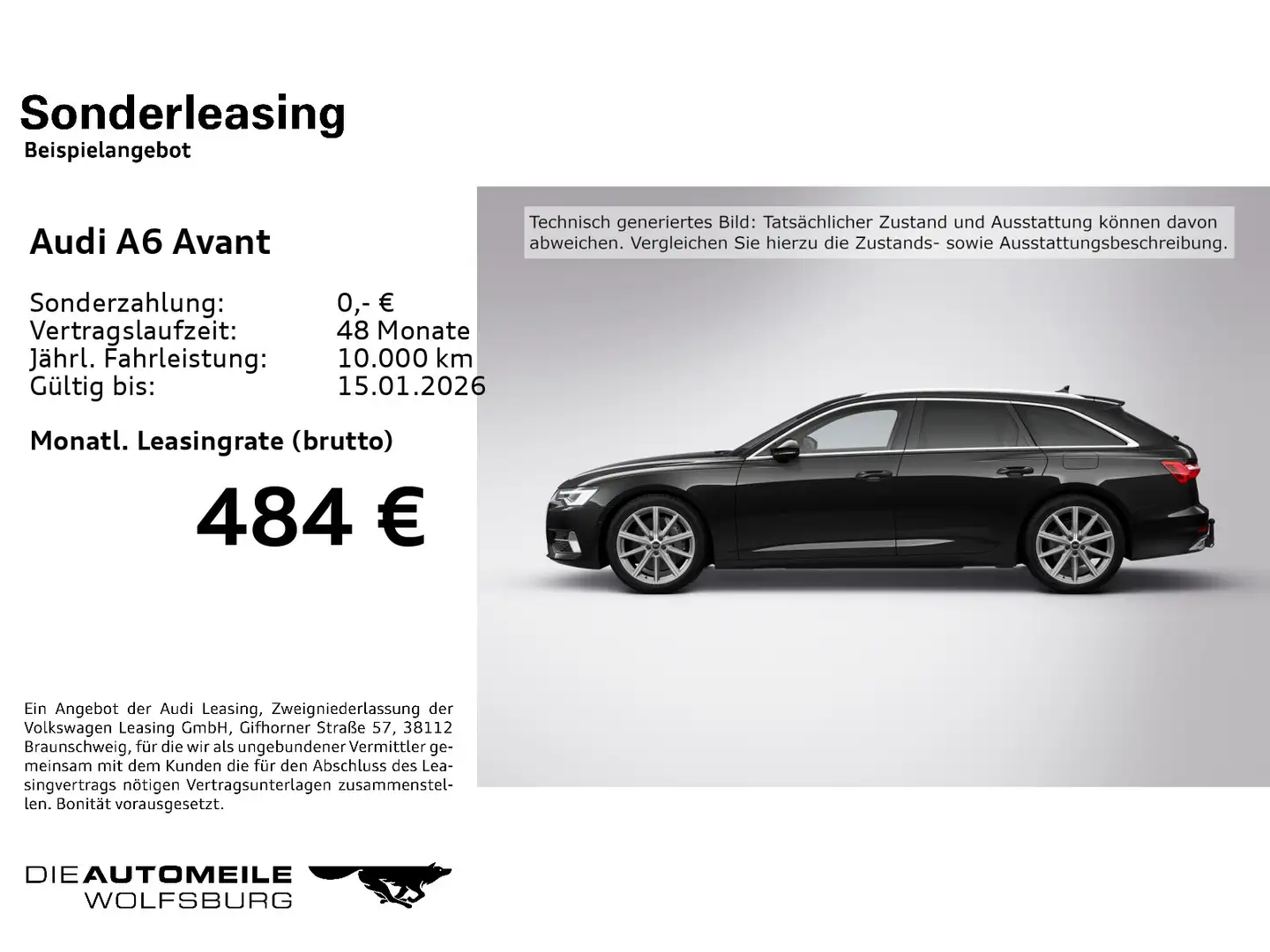 Audi A6 50 eTFSI quattro S tronic advanced Matr Schwarz - 2