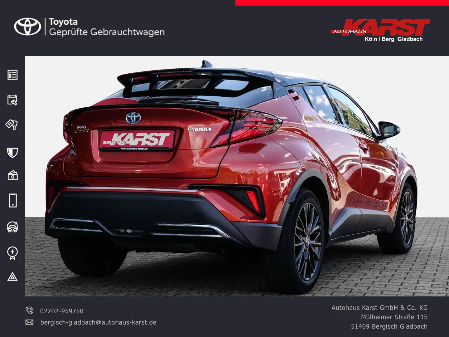 Toyota C-HR 2.0-l Orange Edition Leder*Navi*JBL*Carplay* Oranje - 2