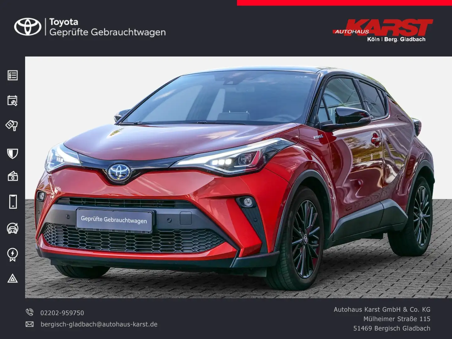 Toyota C-HR 2.0-l Orange Edition Leder*Navi*JBL*Carplay* Oranje - 1