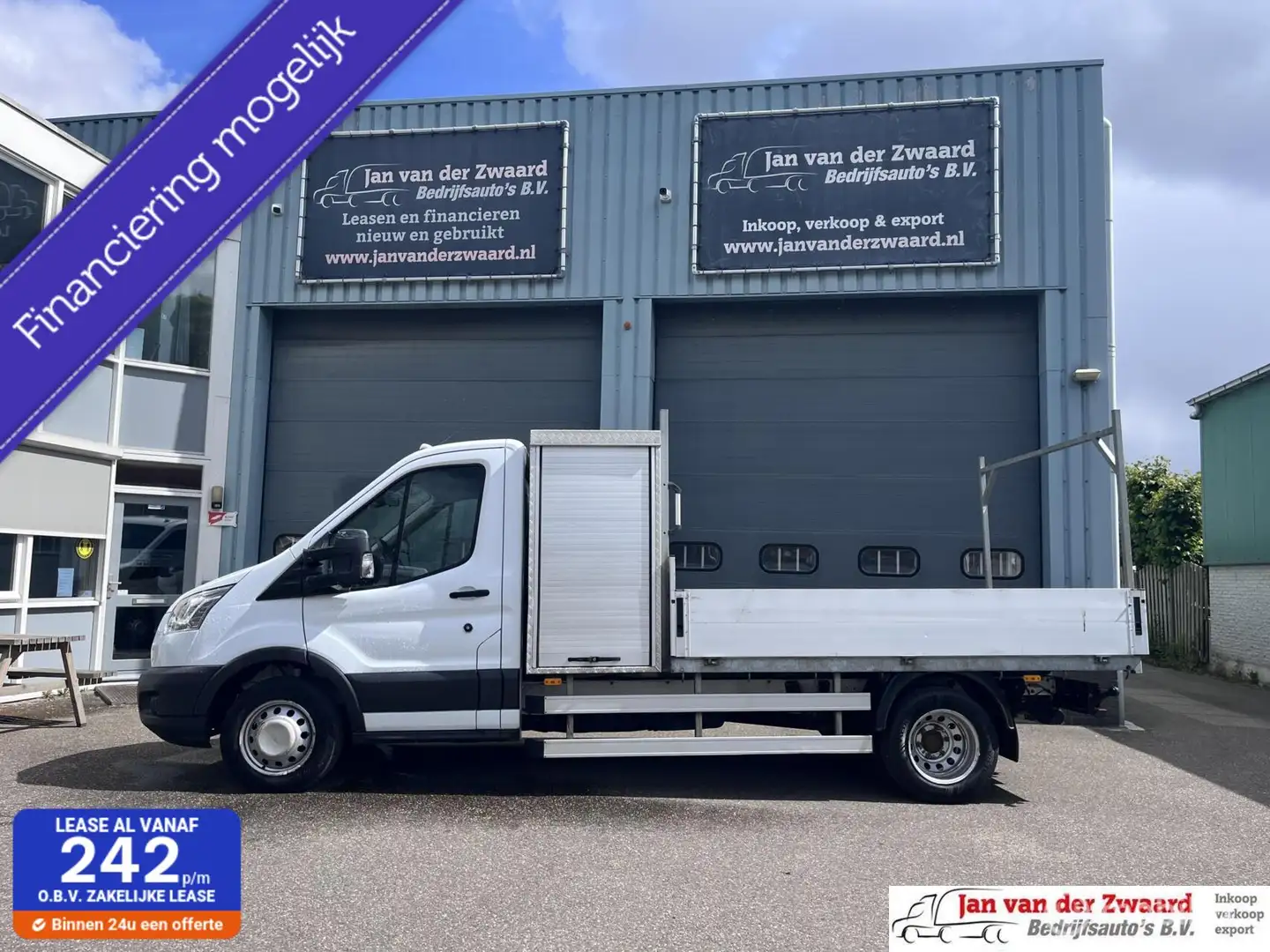 Ford Transit open laadbak 350 2.0 TDCI L4H1 Pick up Blanc - 1