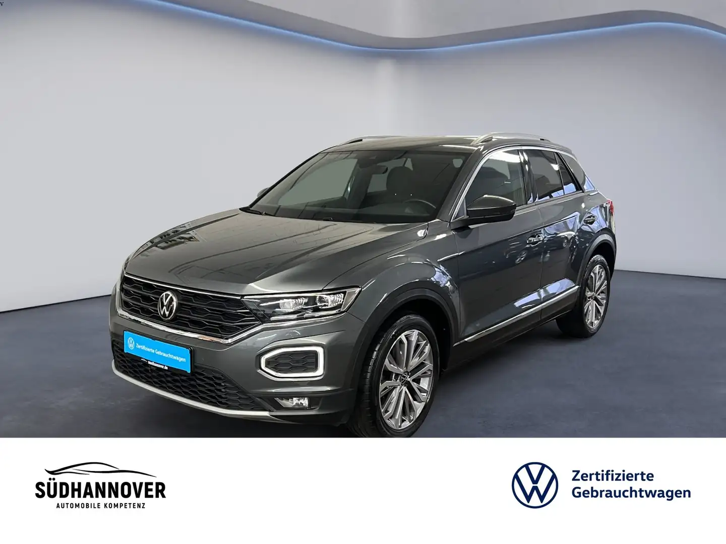 Volkswagen T-Roc Sport 2.0 TDI DSG LED+SHZ+PDC+KAMERA+ACC Grijs - 1