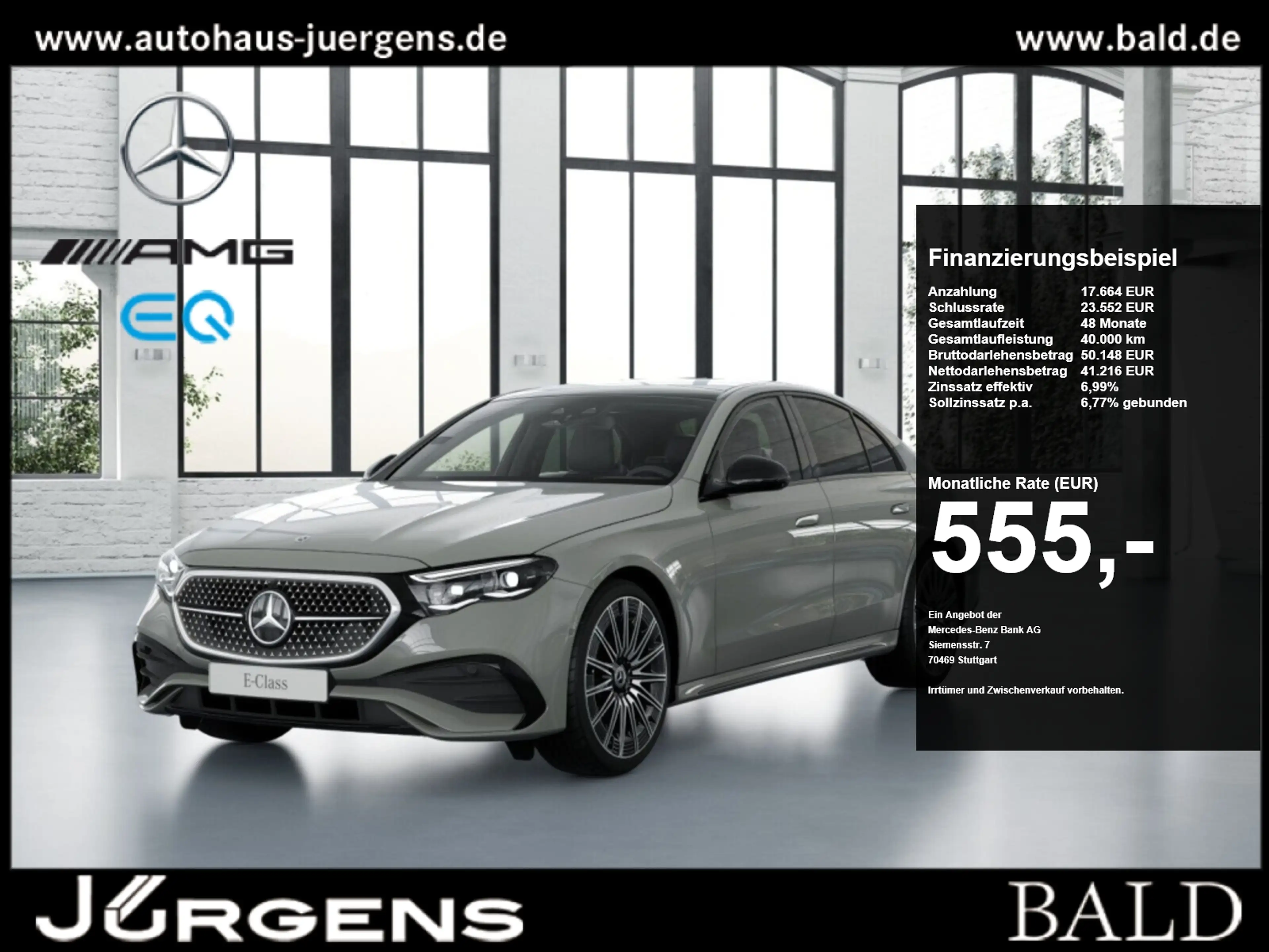 Mercedes-Benz E 220 d 4M AMG-Sport/Pano/Super/StdHz/360/DIGITA