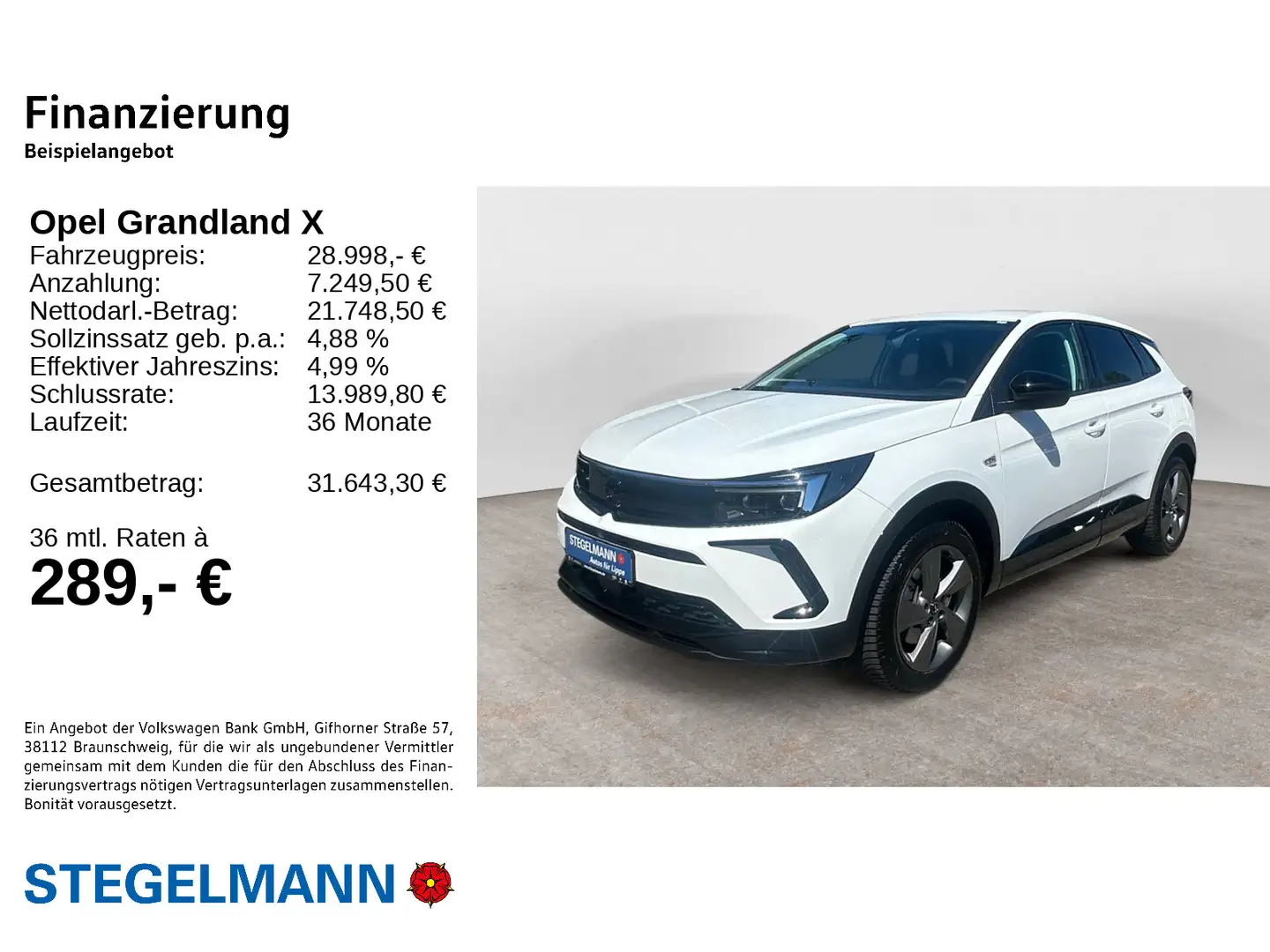 Opel Grandland X .16 Turbo Hybrid Aut. GS-Line *LED*A Blanc - 2