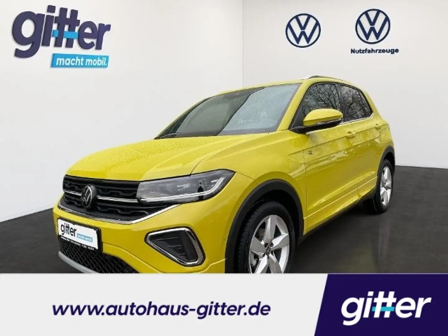 Volkswagen T-Cross 1.5 TSI 110 kW R-Line BEATS RFK AHZV Sportpaket AH Gelb - 1