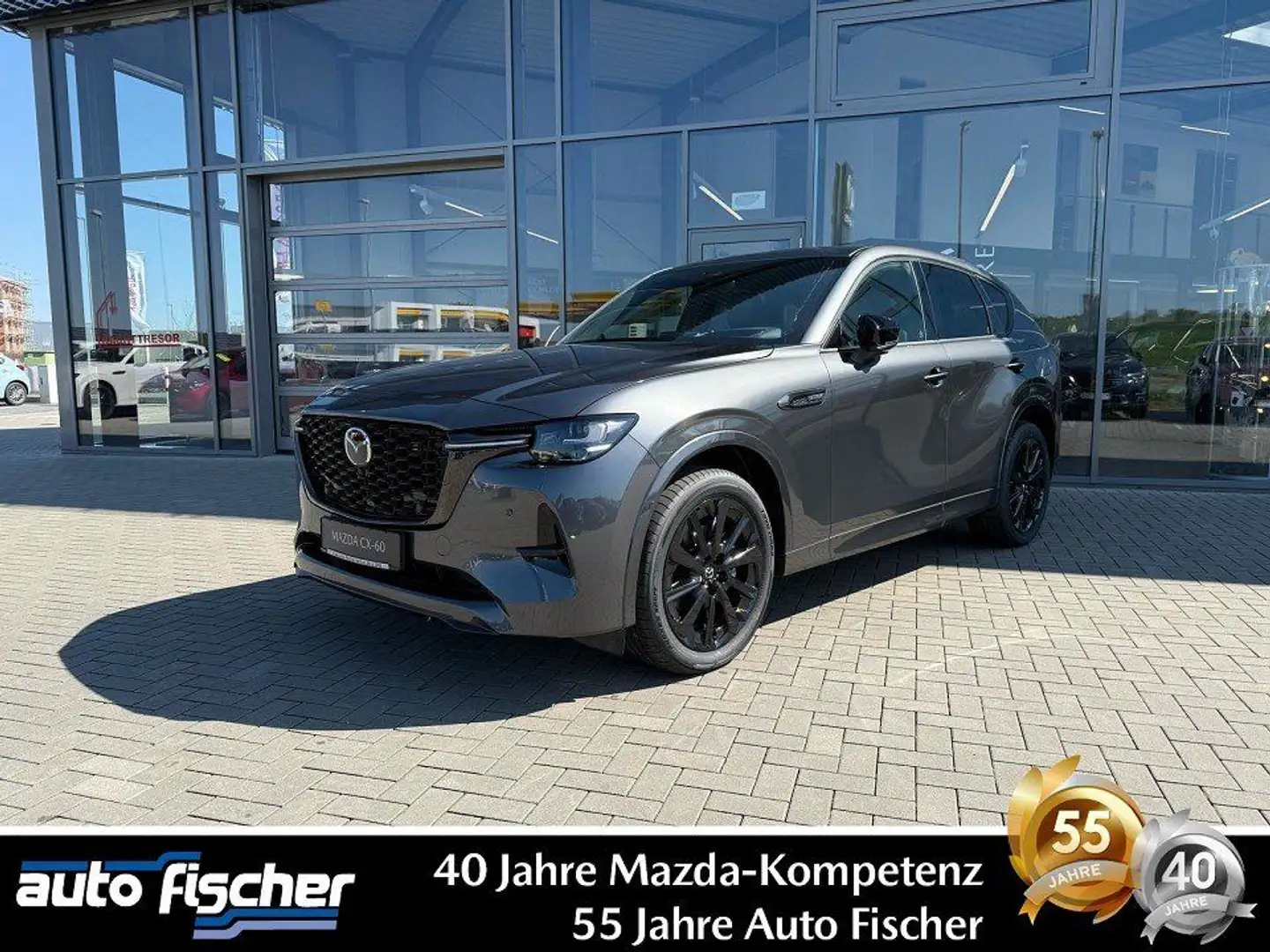 Mazda CX-60 2.5 PHEV (327PS) Homura COSO AWD Navi 360° Gris - 1