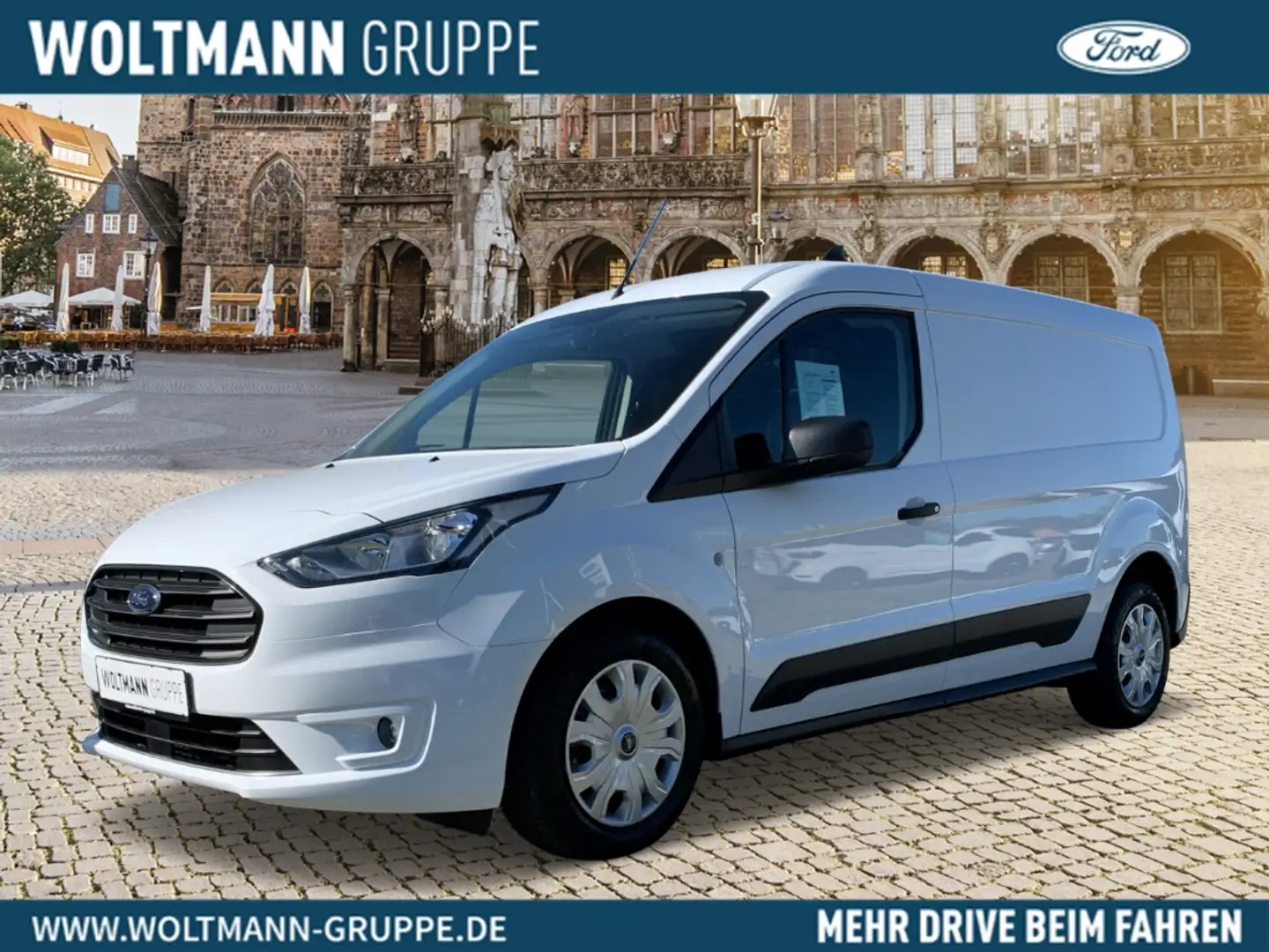 Ford Transit Connect Kasten lang Trend 1.5 EcoBlue LKW, Klimaanlage, PP Белый - 1