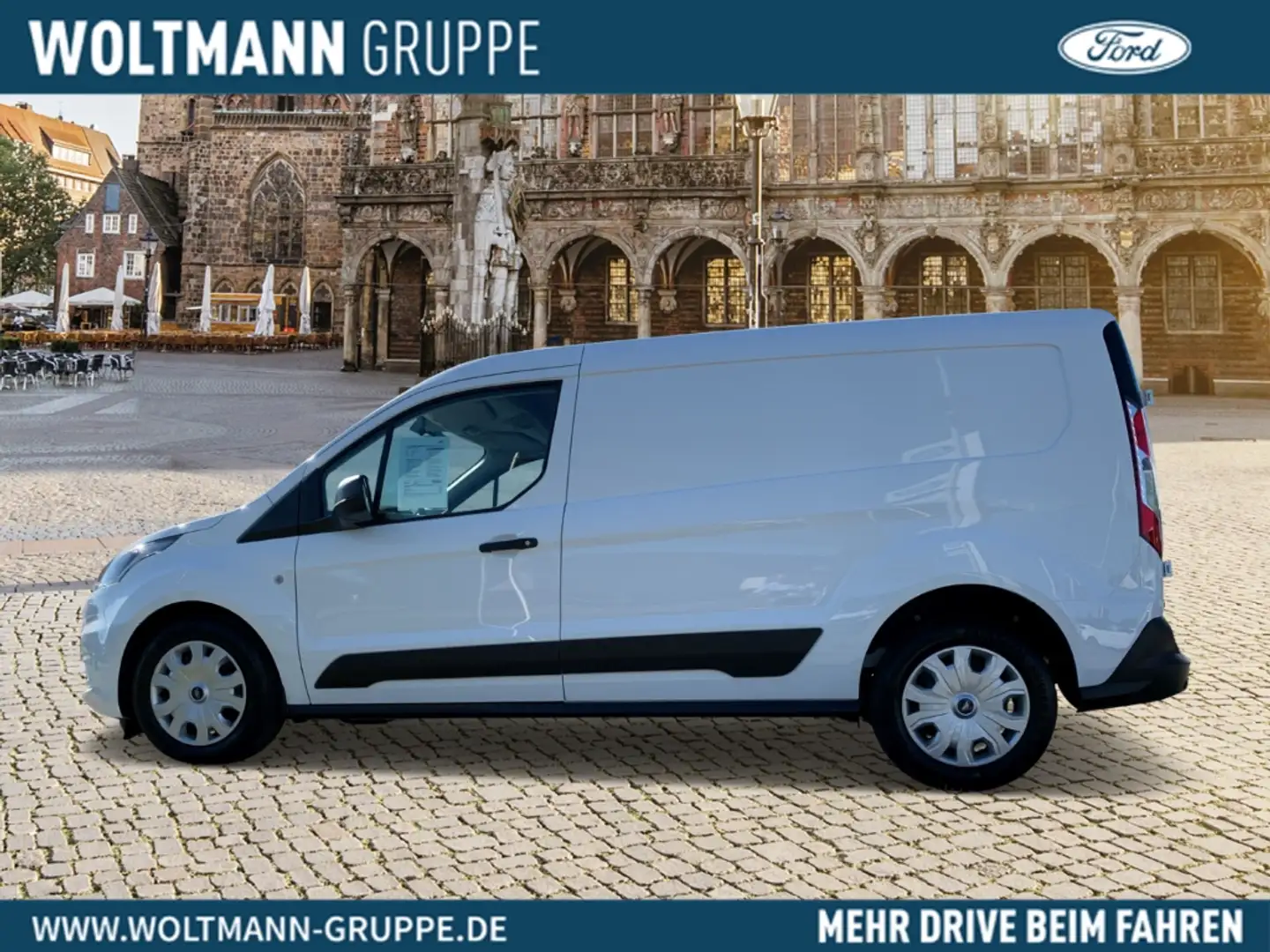 Ford Transit Connect Kasten lang Trend 1.5 EcoBlue LKW, Klimaanlage, PP Белый - 2
