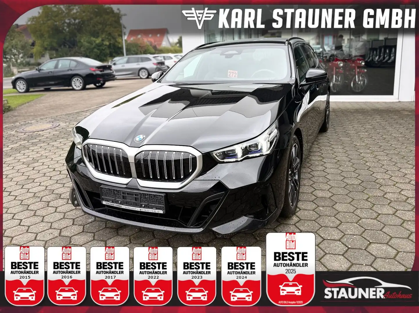 BMW 520 d Touring M-Sport AHK HEAD-UP MEMORY SITZB. Schwarz - 1