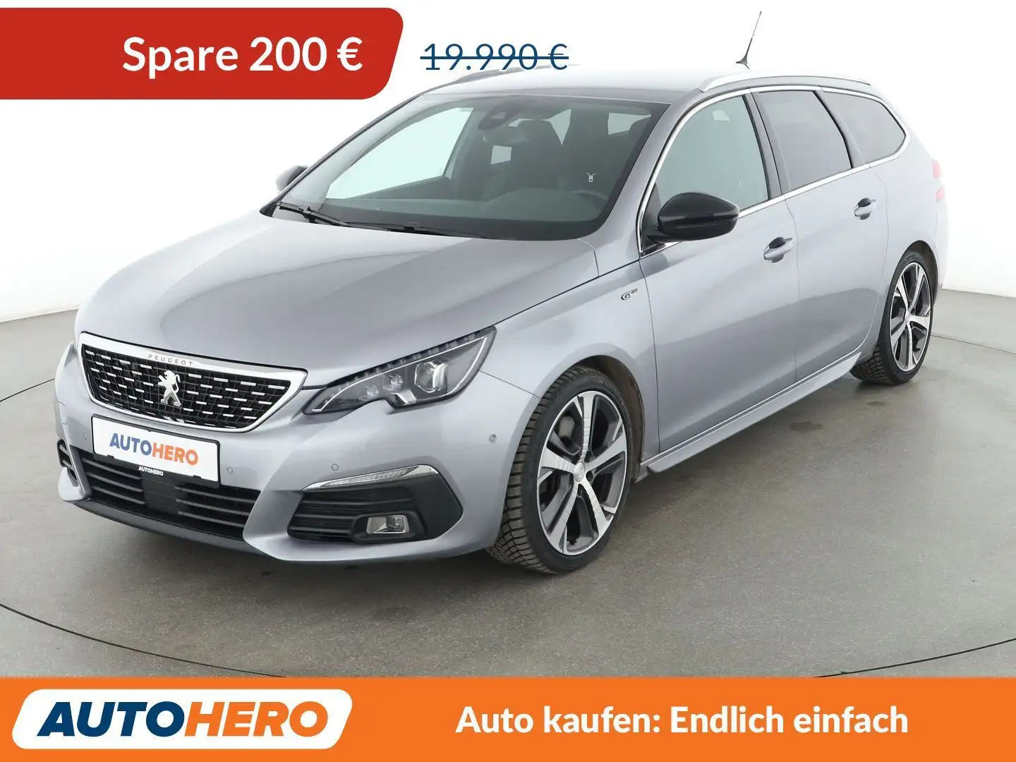 Peugeot 308 2.0 Blue-HDi GT Aut*NAVI*LED*TEMPO*CAM*PDC*AHK* Gris - 1