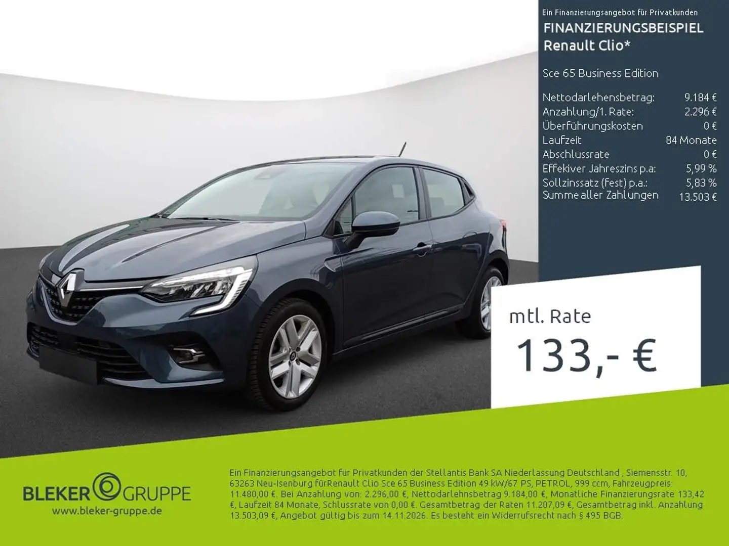 Renault Clio Sce 65 Business Edition Gris - 1