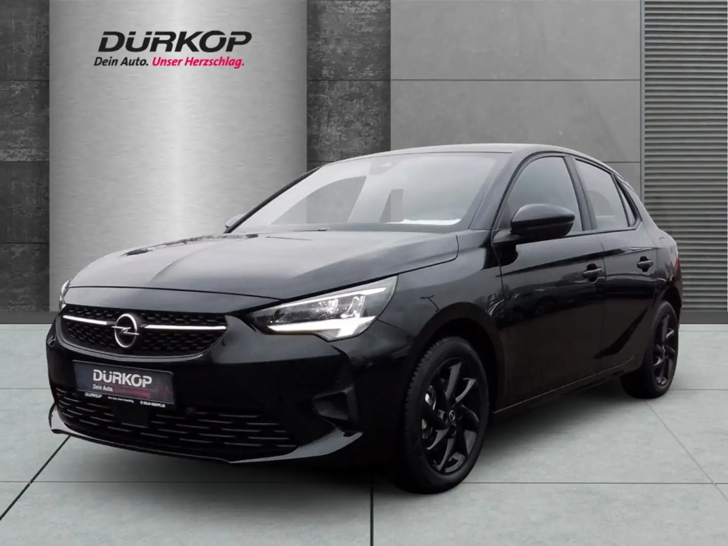 Opel Corsa GS 1.2 Turbo LED Apple CarPlay Android Auto Klimaa Schwarz - 1