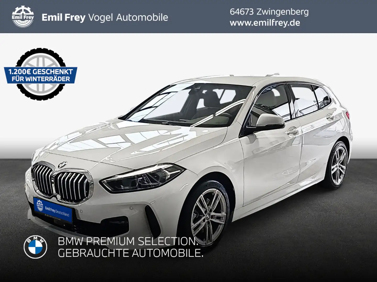 BMW 118 i Aut. Sportpaket LED Weiß - 1
