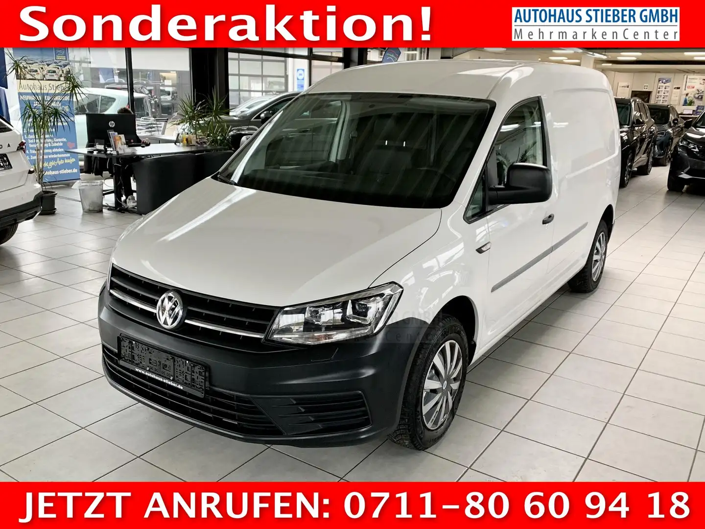 Volkswagen Caddy Maxi NAVI+BLUETOOTH+KLIMA 75 kW (102 PS), Schal... Weiß - 1