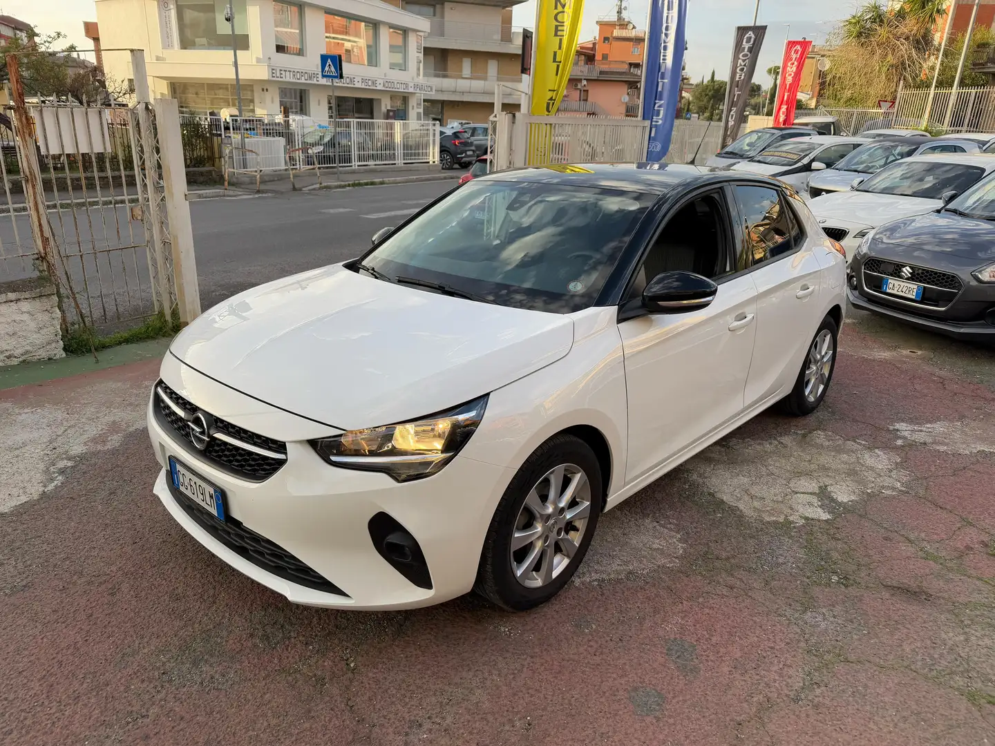 Opel Corsa 1.2 Elegance s&s 75cv *RETROCAMERA Bianco - 1