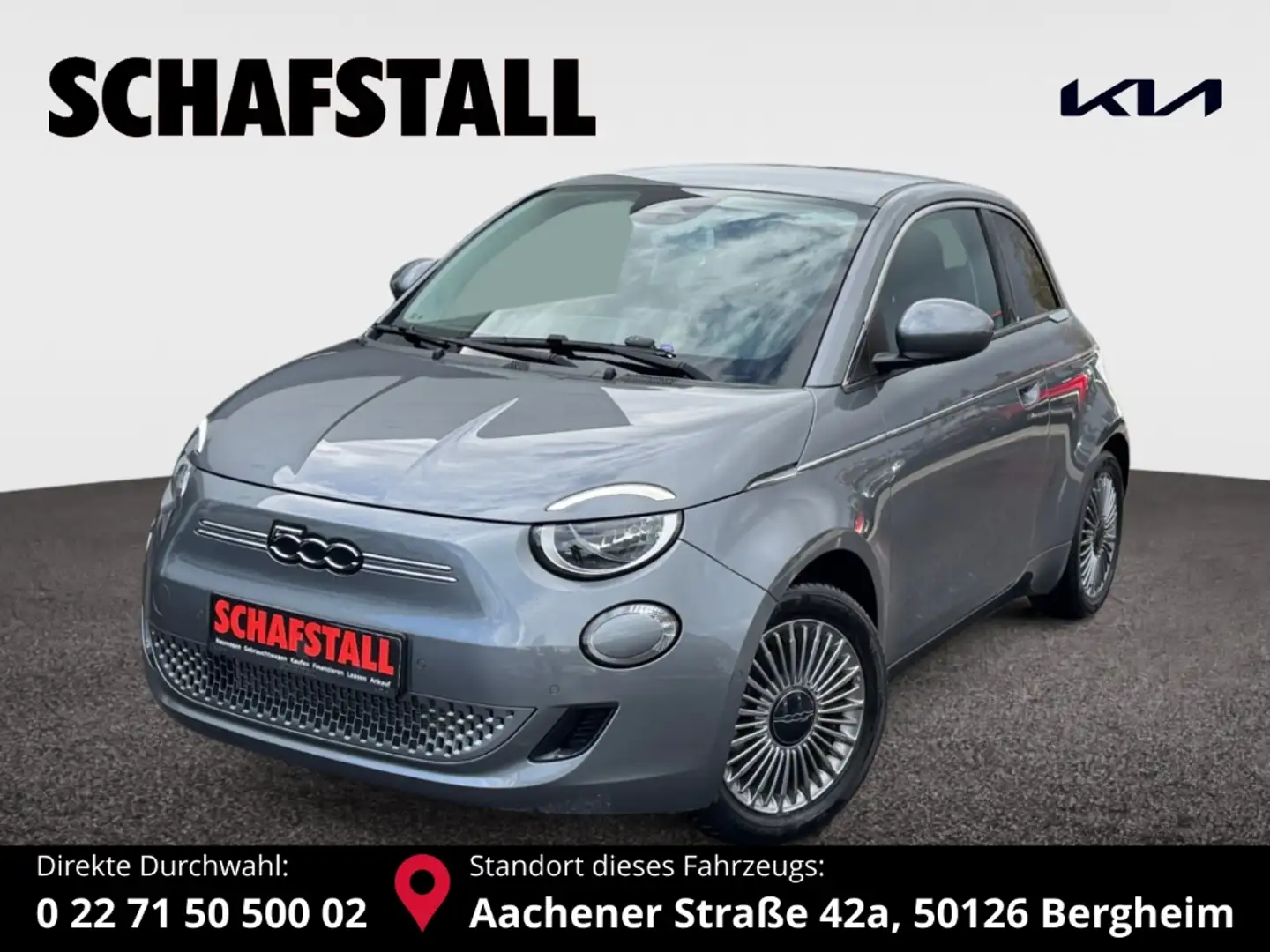 Fiat 500e 42 kWh STYLE Paket & KOMFORT ALLWETTER KAMERA SITZ Gris - 1