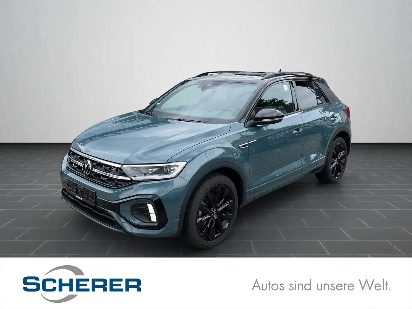 Volkswagen T-Roc 1.0 TSI R-Line Black Style AHK/Navi/Pano Bleu - 1