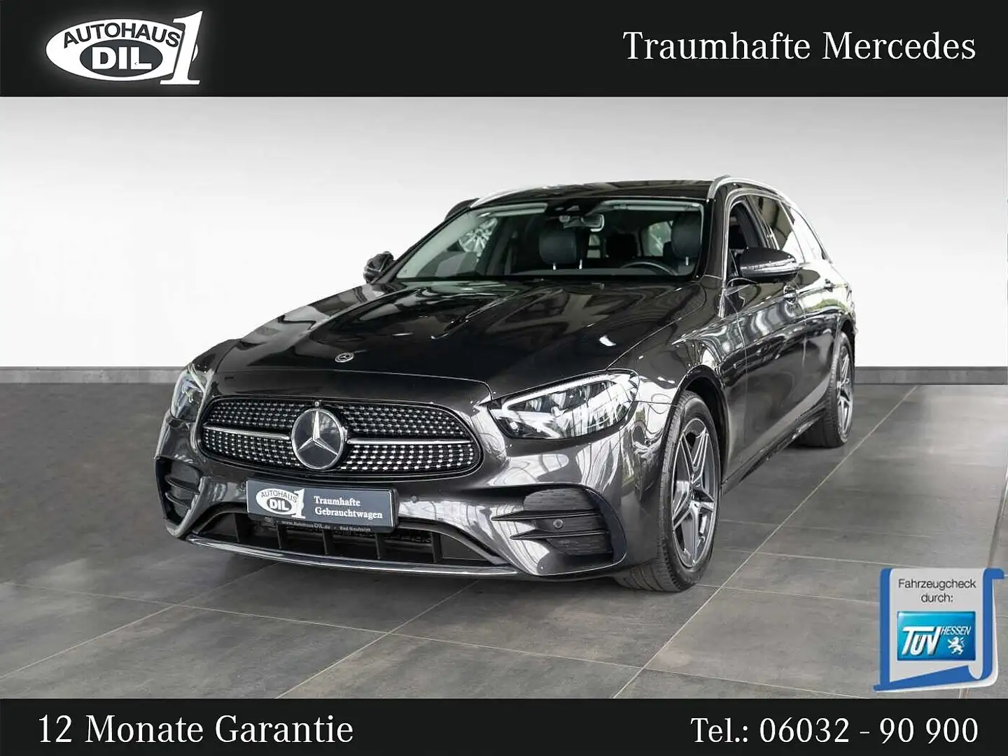 Mercedes-Benz E 300 de T AMG Line *360°-K*AMBIENTE*AHK* Grün - 1