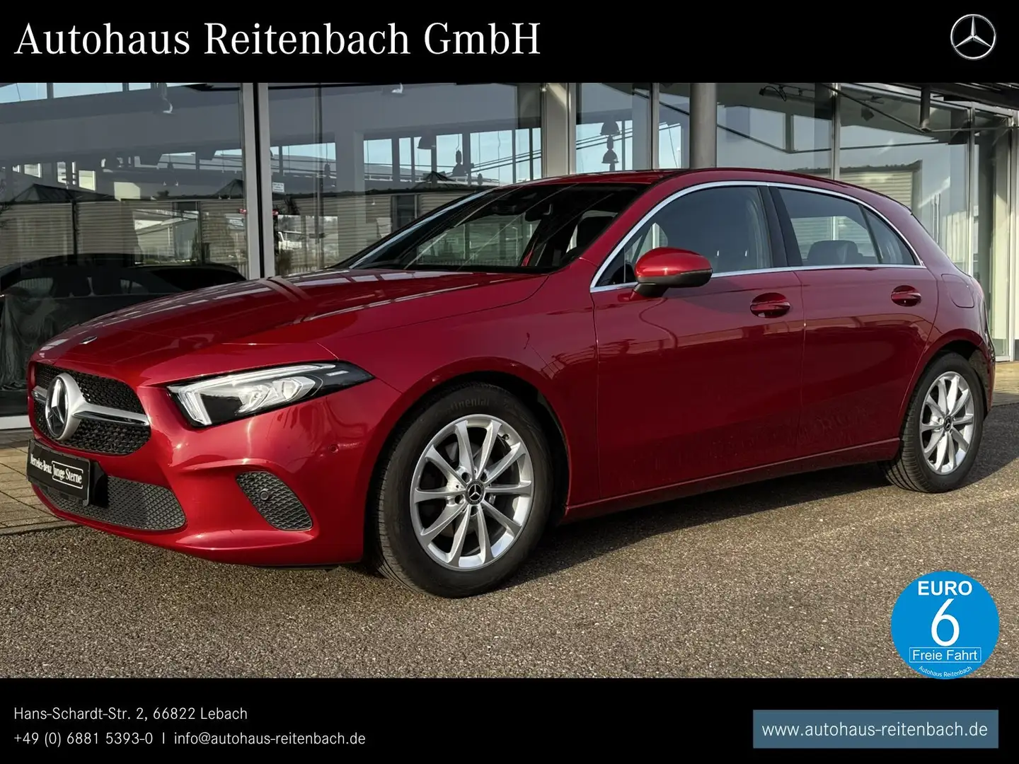 Mercedes-Benz A 180 A180 PROGRESSIVE+AHK+LED 7GDCT+KAMER+WIDE+SITZHZ Rot - 1