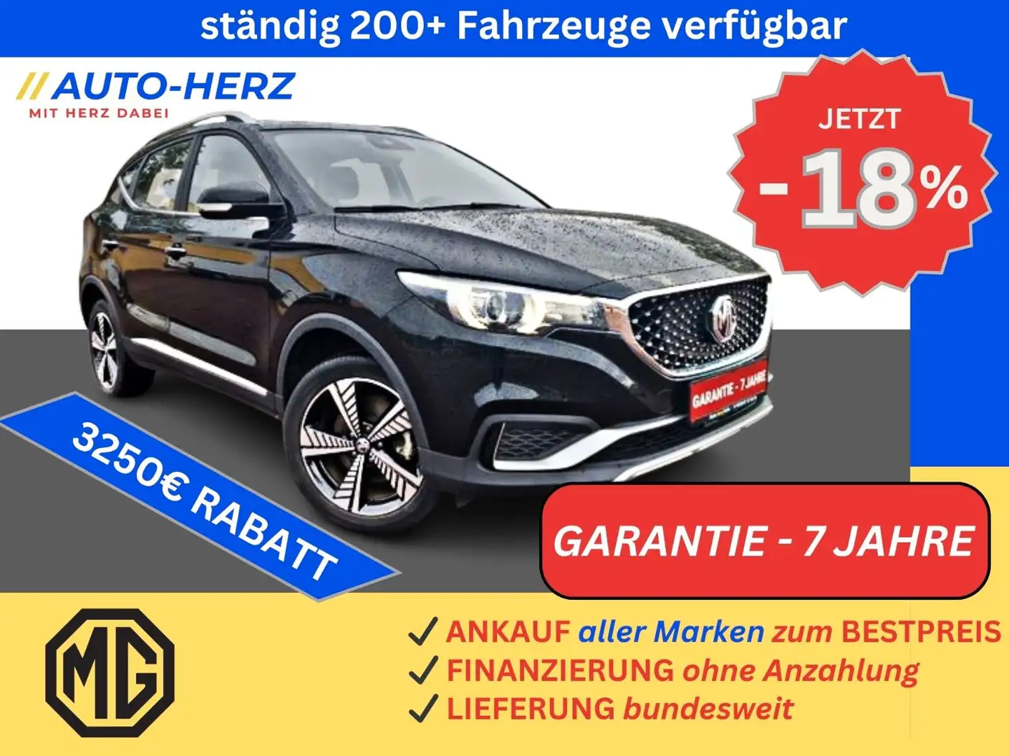 MG ZS EV CCS Luxury Kamera+LED+Panorama+Leder Weiß - 1