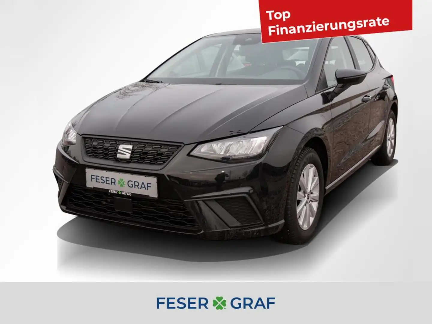 SEAT Ibiza 1.0 TSI Style LED/ACC/FullLink/SHZ/PDC/DAB Schwarz - 1