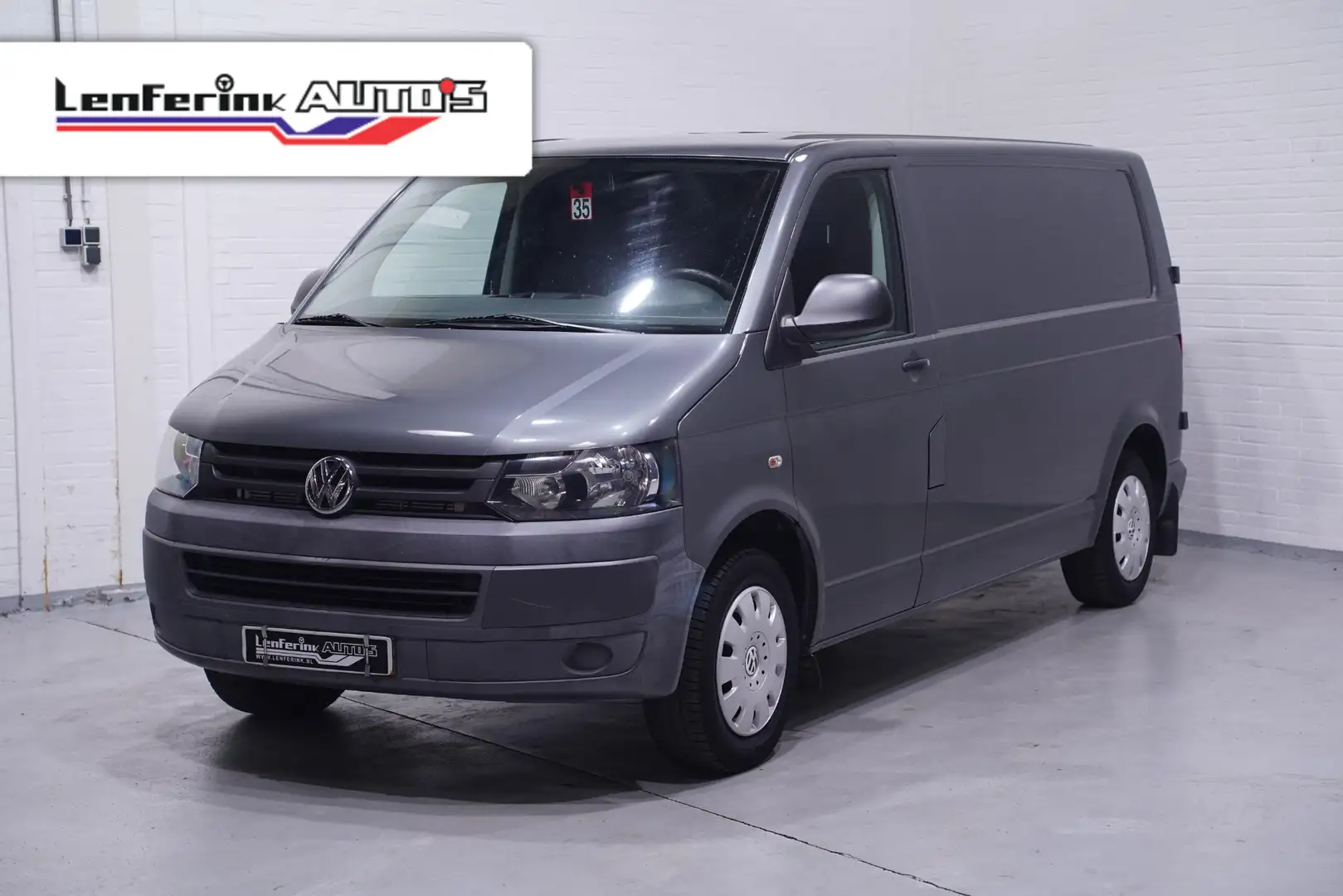 Volkswagen T5 Transporter 2.0 TDI 140 pk L2H1 Airco, APK 11-2025 Cruise Cont Gris - 1