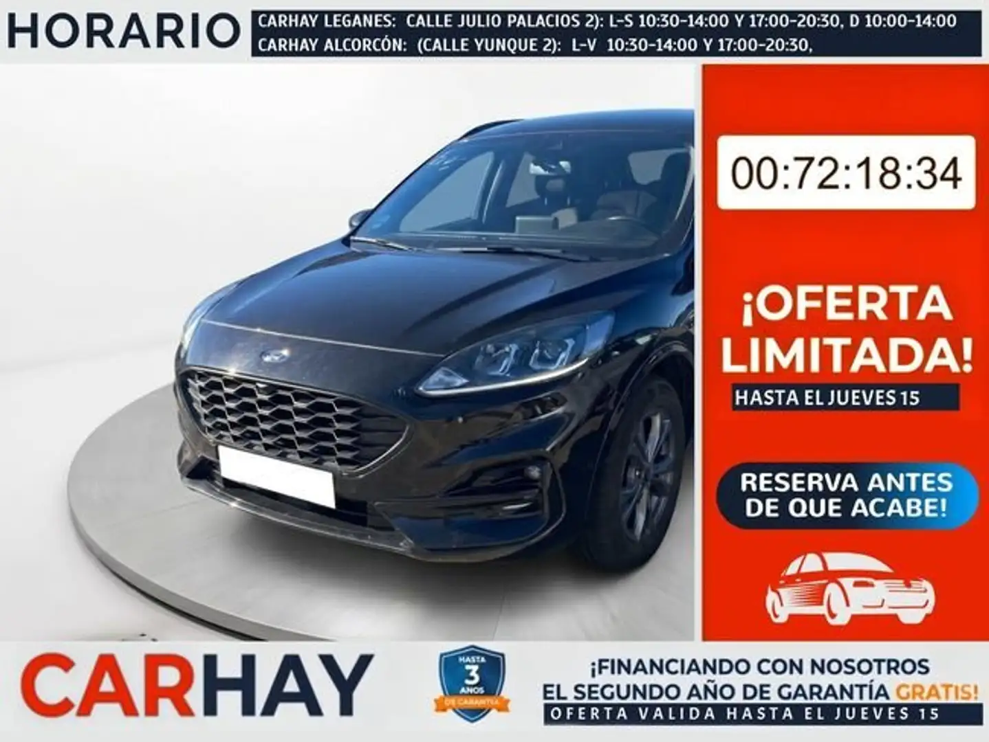 Ford Kuga 2.5 Duratec PHEV ST-Line 4x2 Negro - 1