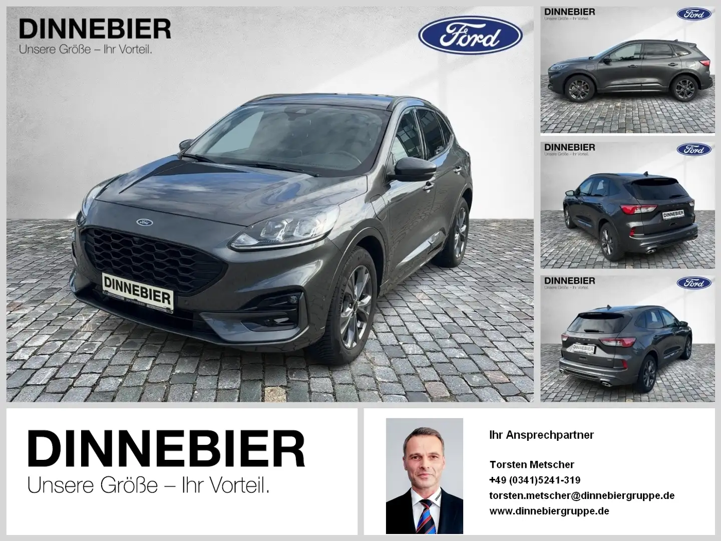 Ford Kuga ST-Line LED+Navi+Kamera+Winterpaket Grau - 1